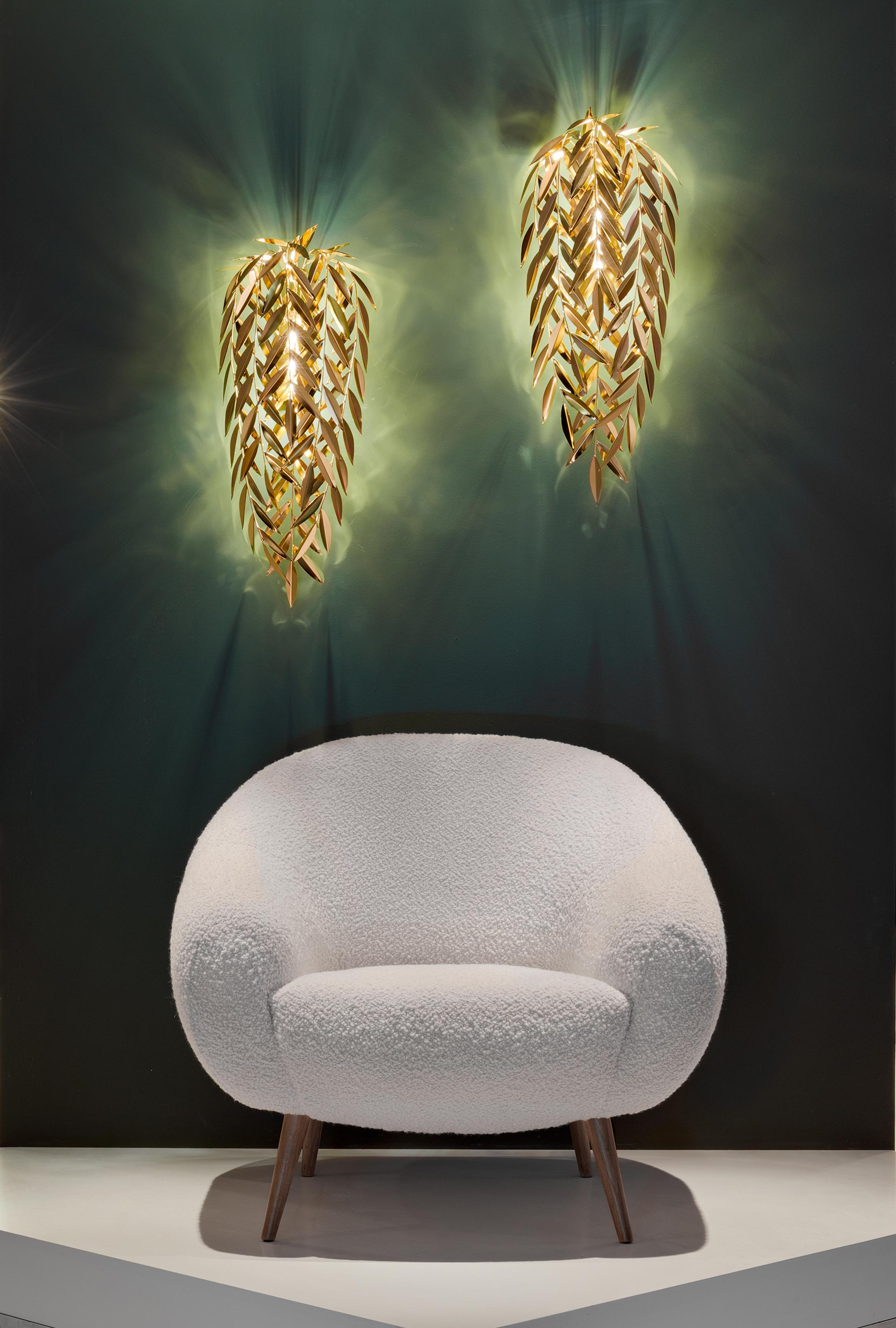 Contemporary Azores Wall Lamp, Polished Gold (in stock), InsidherLand by Joana Santos Barbosa For Sale
