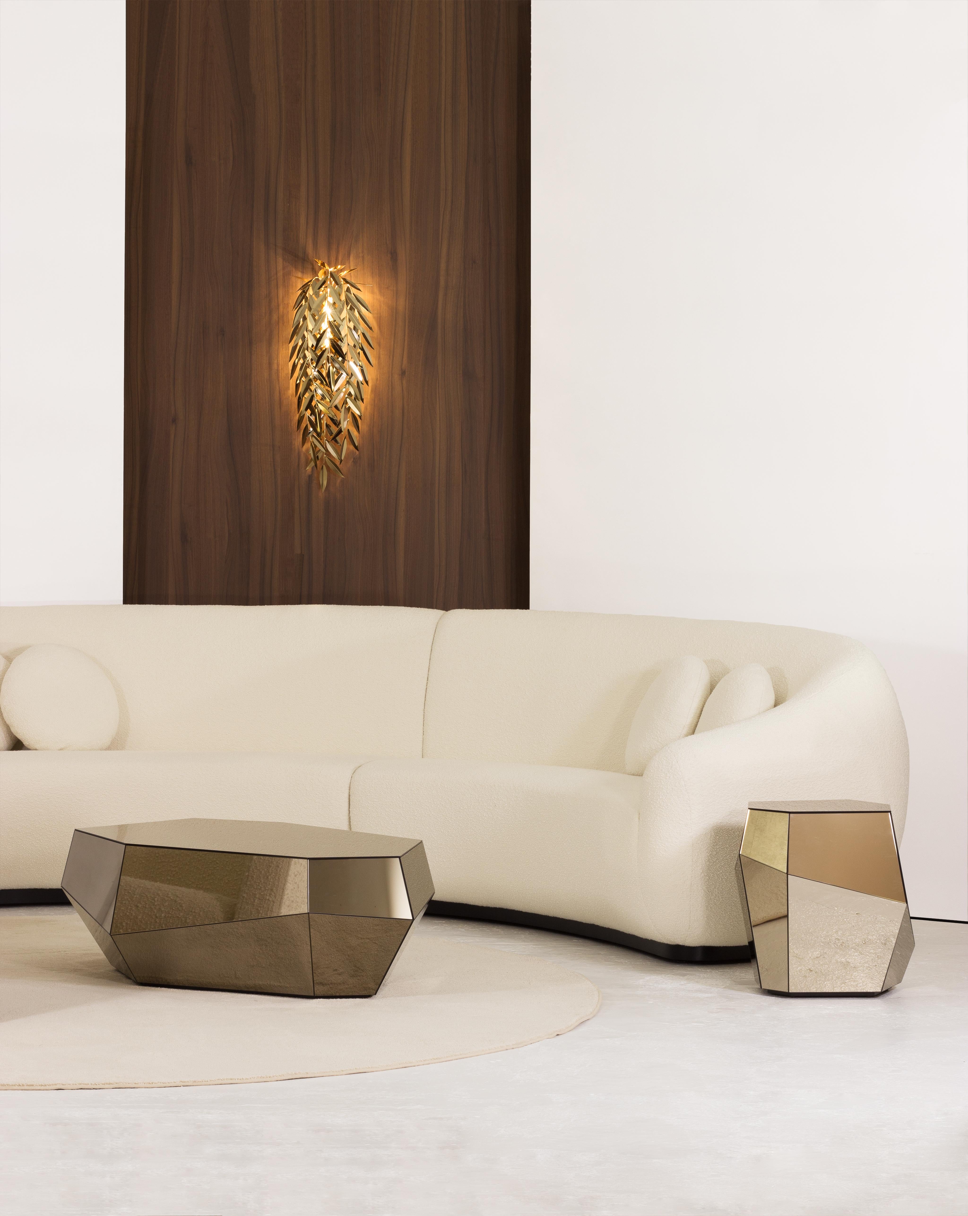 Azores Wall Lamp, Polished Gold (in stock), InsidherLand by Joana Santos Barbosa For Sale 2