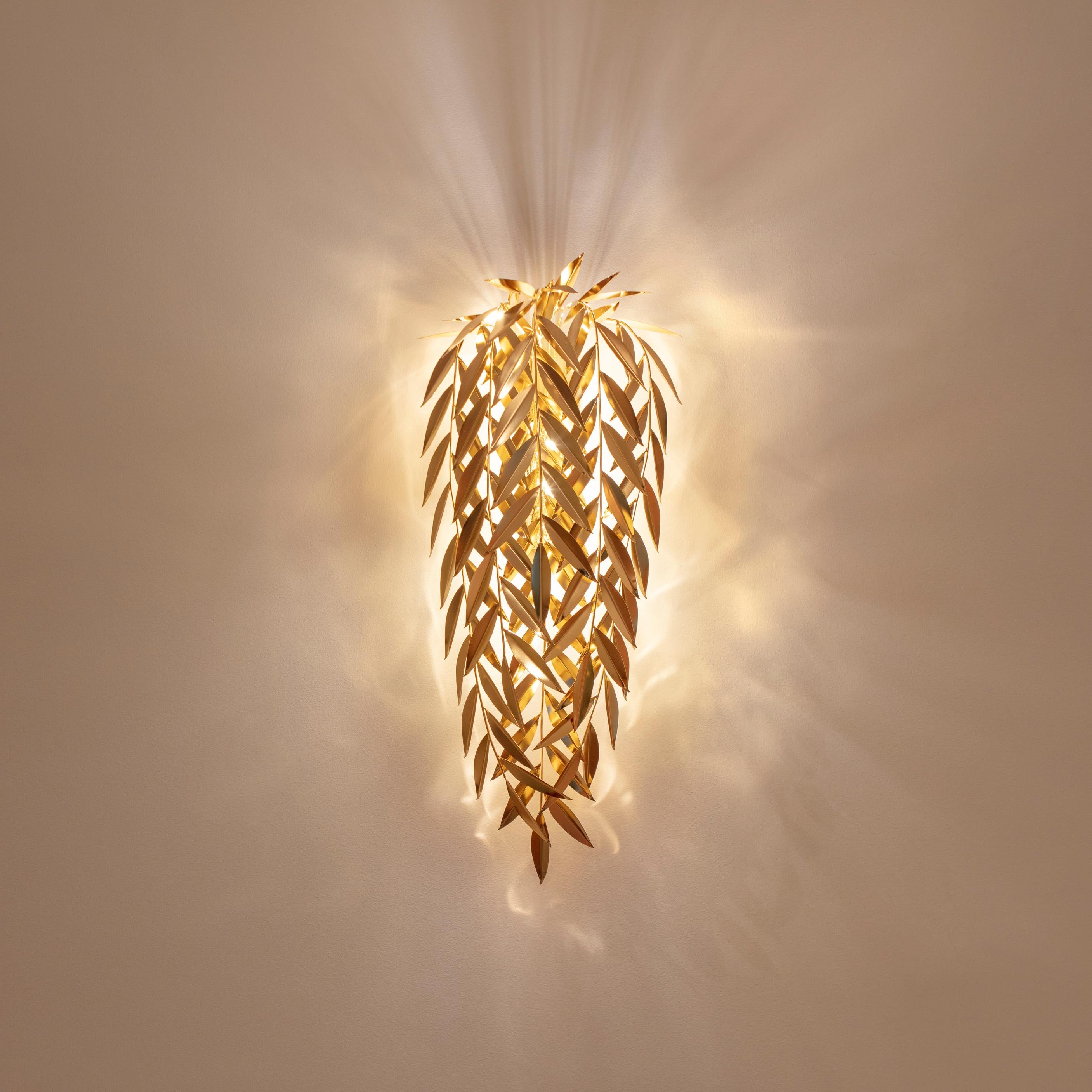 Portuguese Azores Wall Lamp, Polished Gold, InsidherLand by Joana Santos Barbosa For Sale