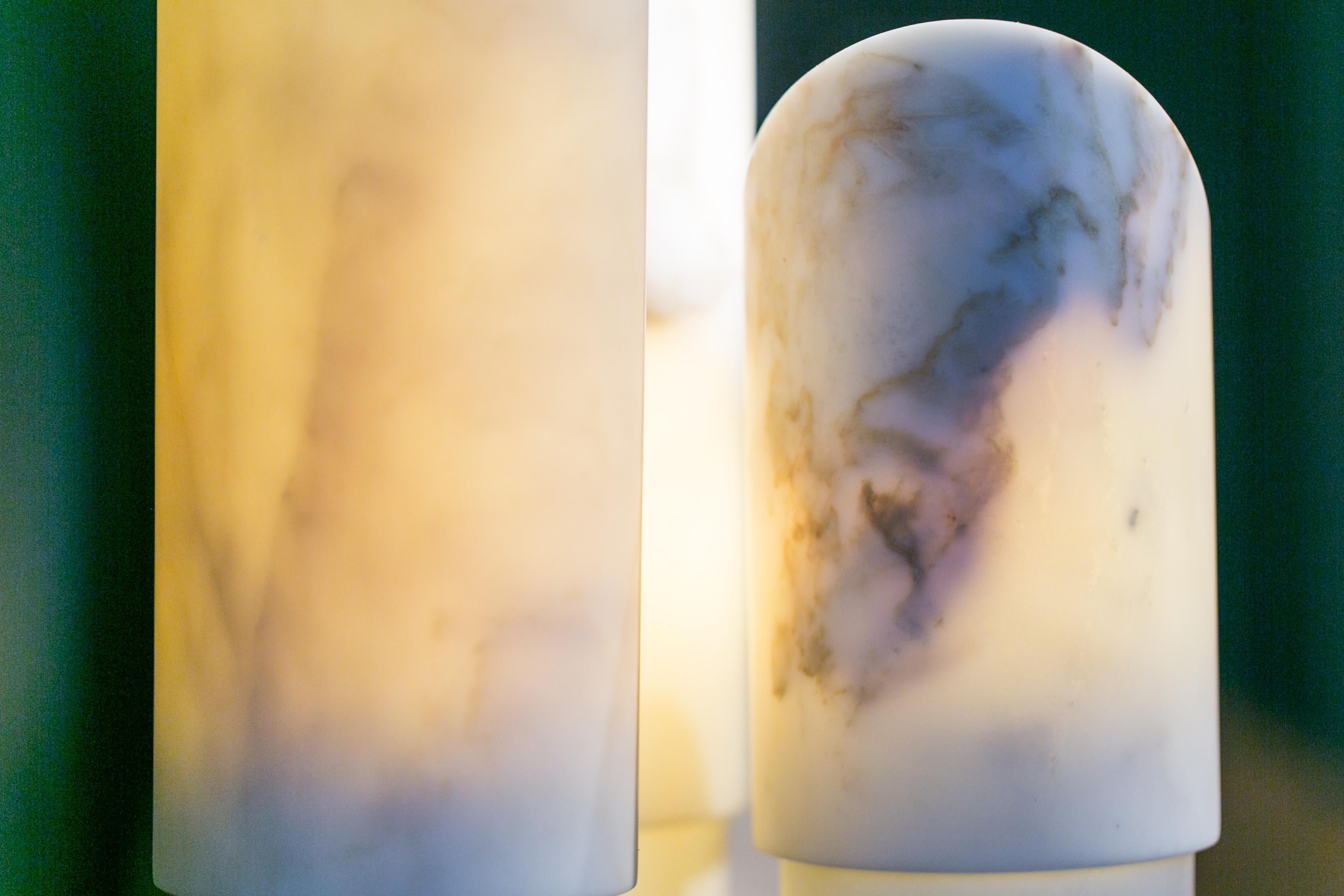 Azoth Lamp Marble by Michel Amar In New Condition For Sale In New York, NY