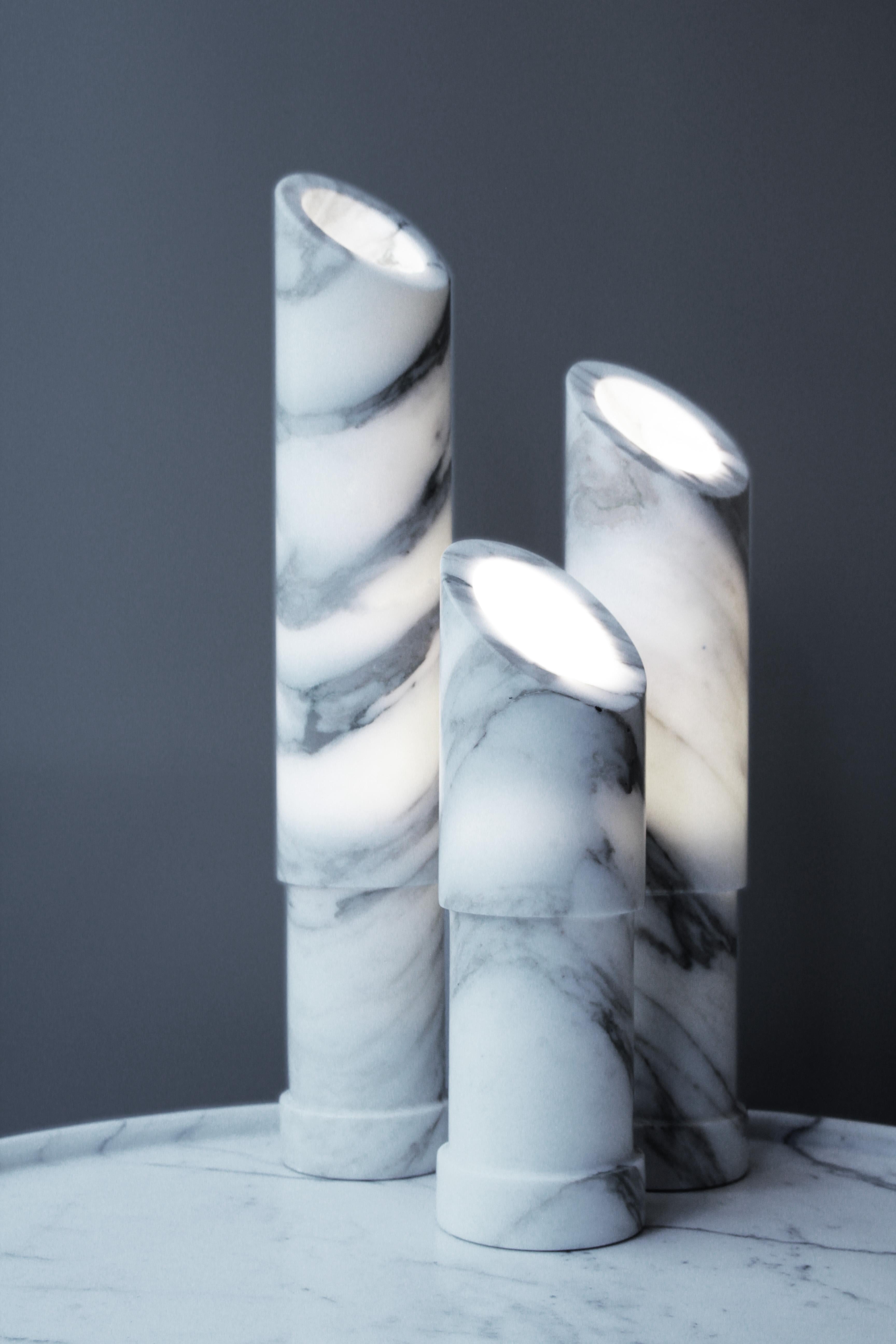 Azoth Lamp Marble by Michel Amar For Sale 1
