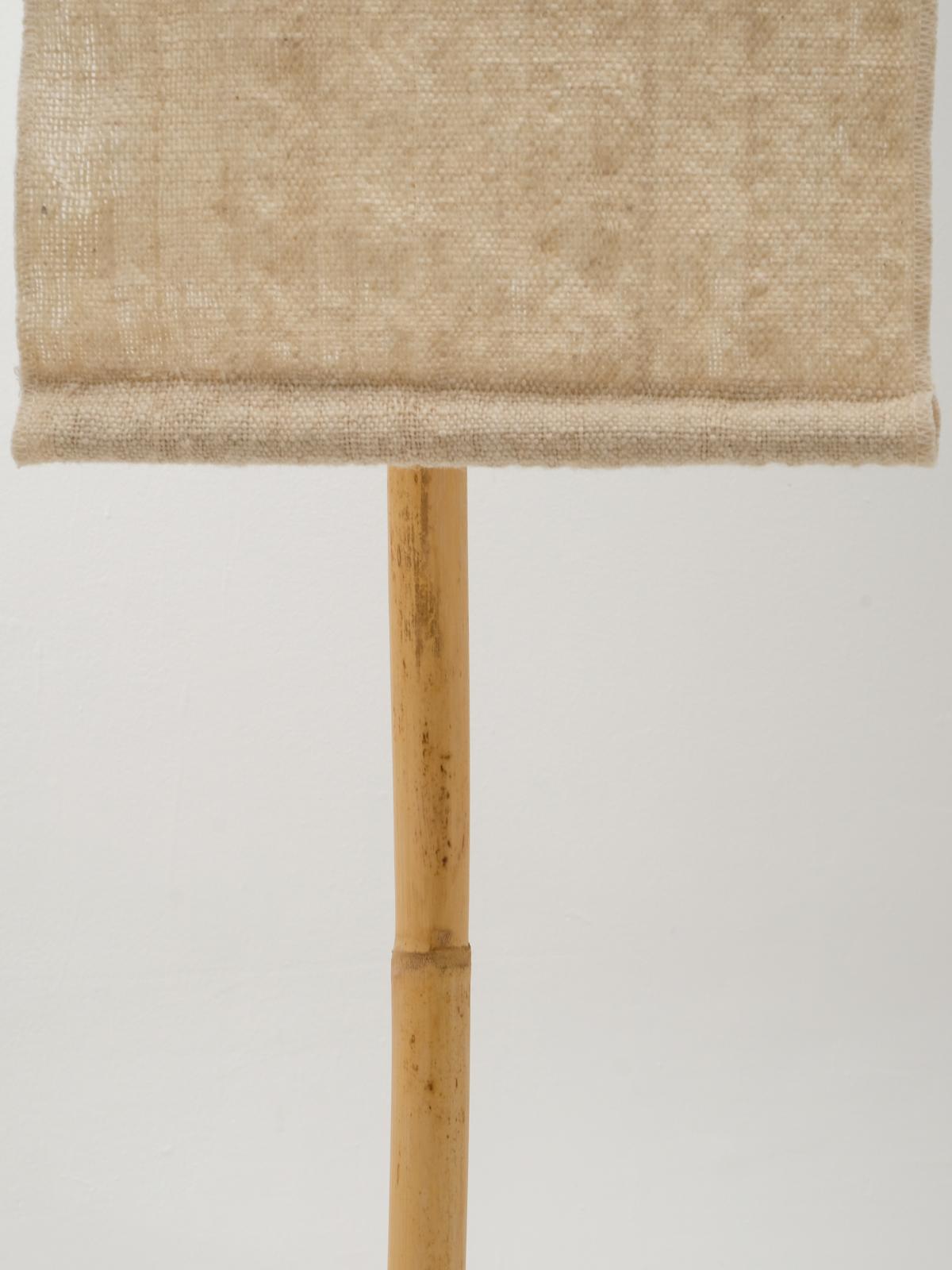 Azru Floor Lamp, Handspun, Handwoven Lampshade, Made of Local Rock & Reed In New Condition In Marseille, FR