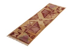 Rug & Kilim's Aztec Inspired Runner Beige-Brown Maroon Tribal Rug