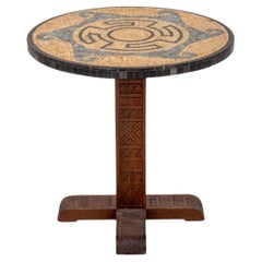 Aztec Modern Mosaic Pedestal Table