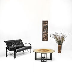 Aztec Relief Art Sunburst Coffee Table by DK