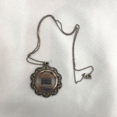 Aztec Vintage Sterling Silver Necklace Pendant