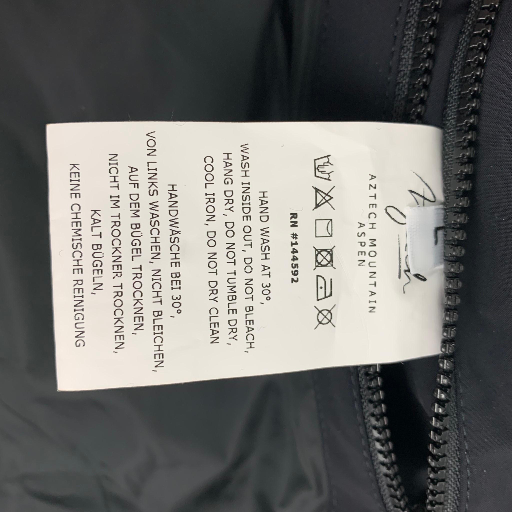 AZTECH Dale of Aspen Size L Navy Quilted Polyamide Blend Zip Up Vest 3