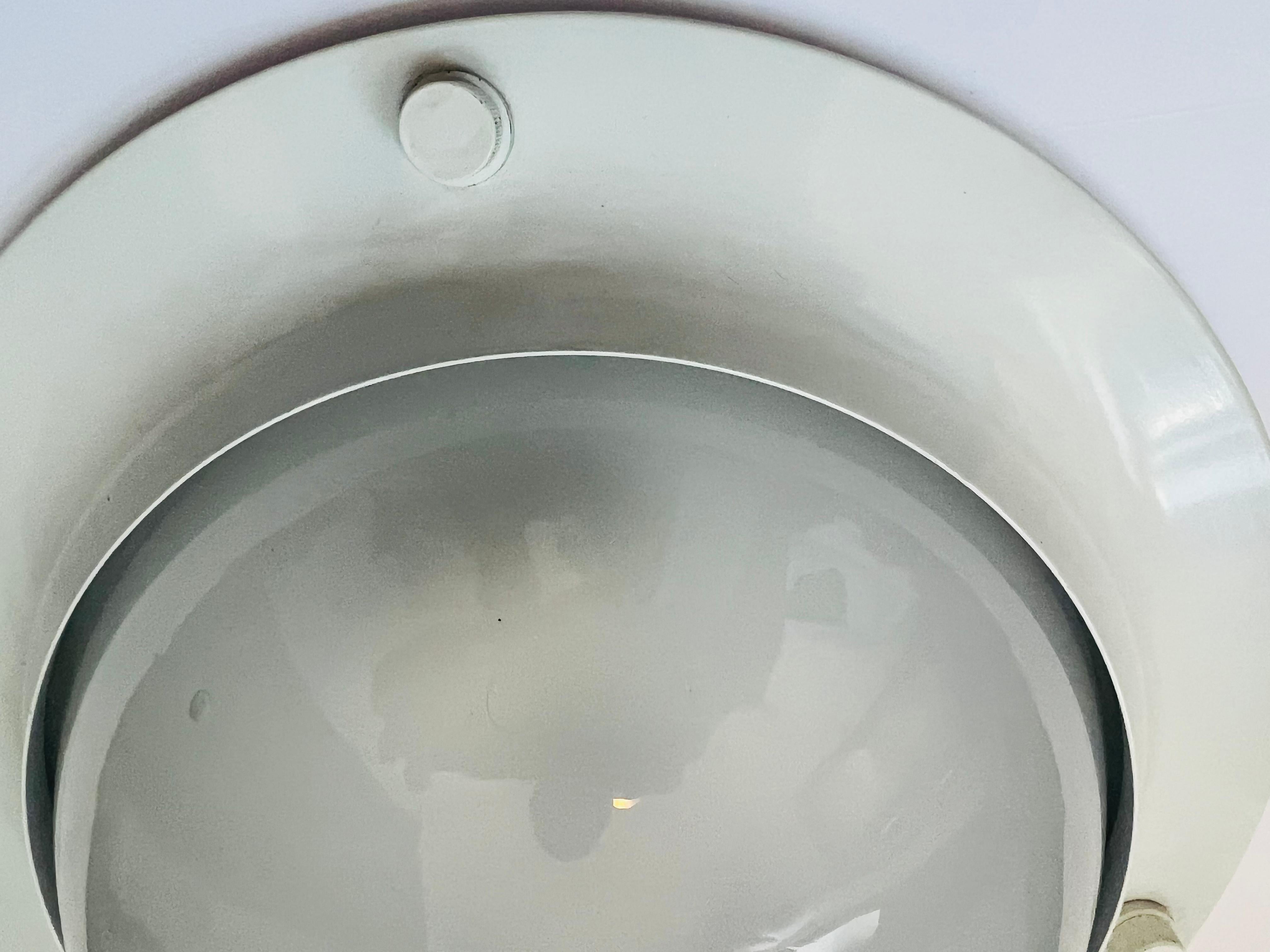 Azucena Italian Nautical Space Age 1960s Flush Ceiling Lamp Mid Century  2
