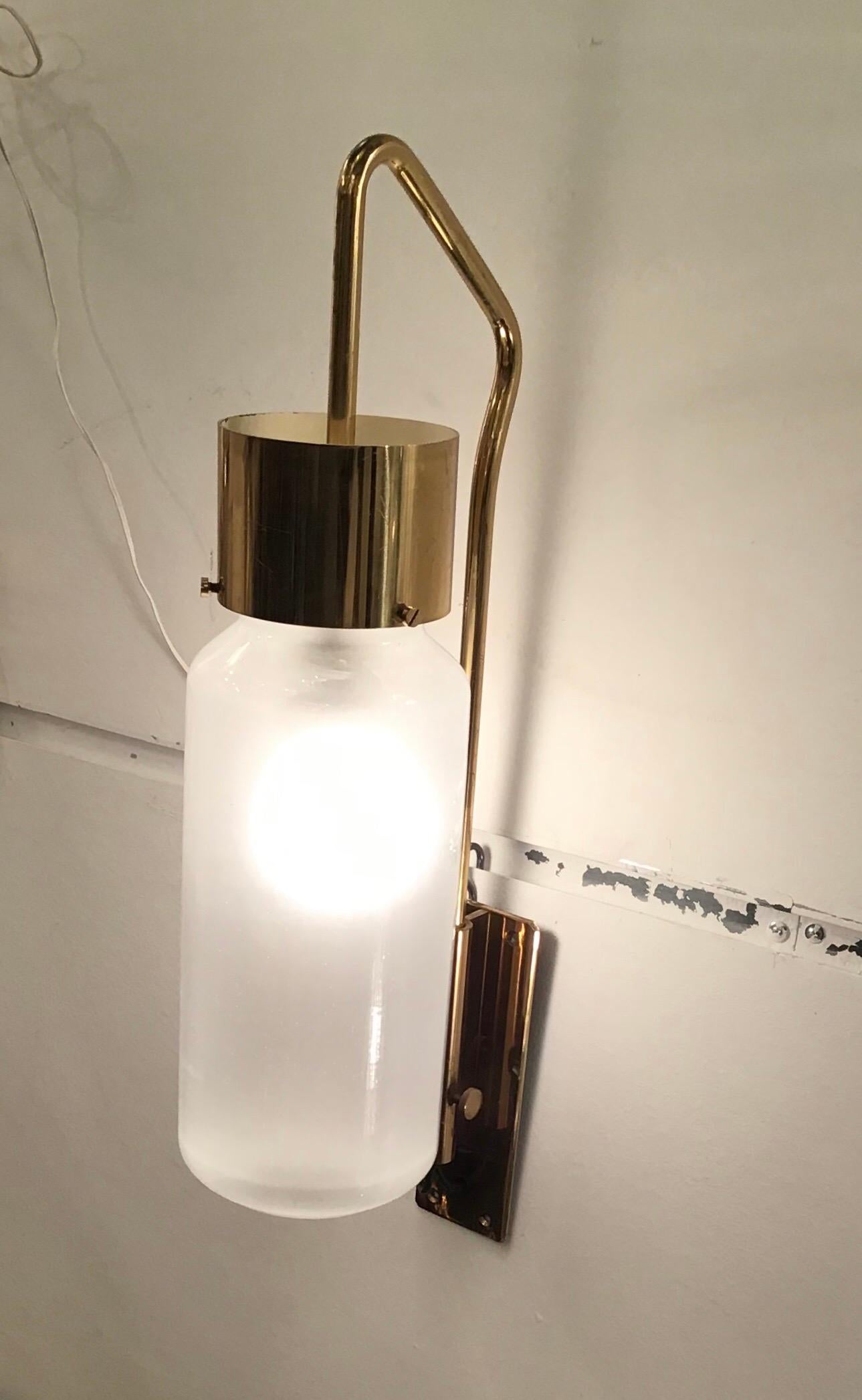 Azucena LP10 Luigi Caccia Dominioni Brass Glass, 1958, Italy 3