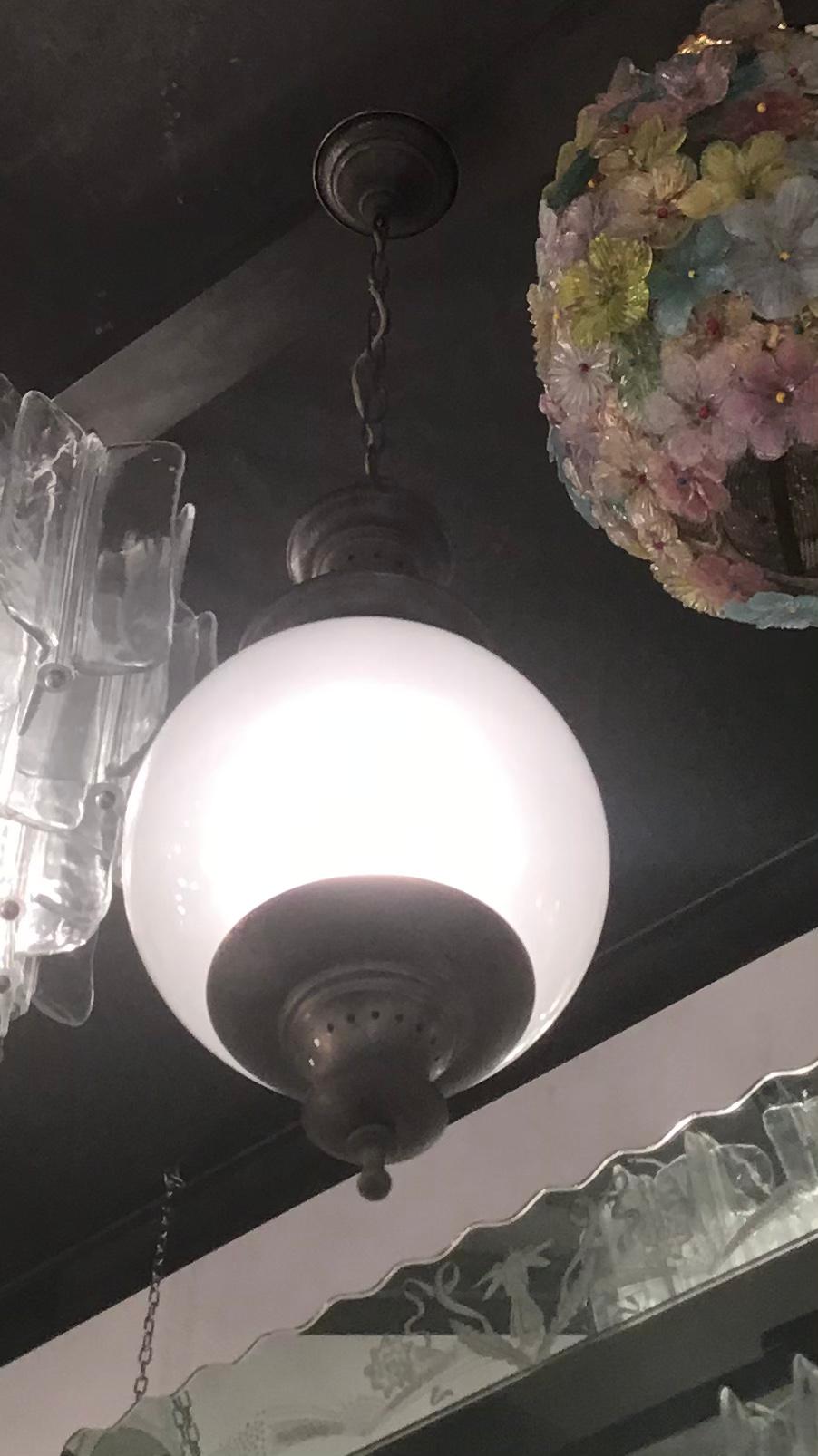 Azucena Luigi Caccia Dominioni Couple Chandeliers Acidate Glass Metal Crome 1950s For Sale 1