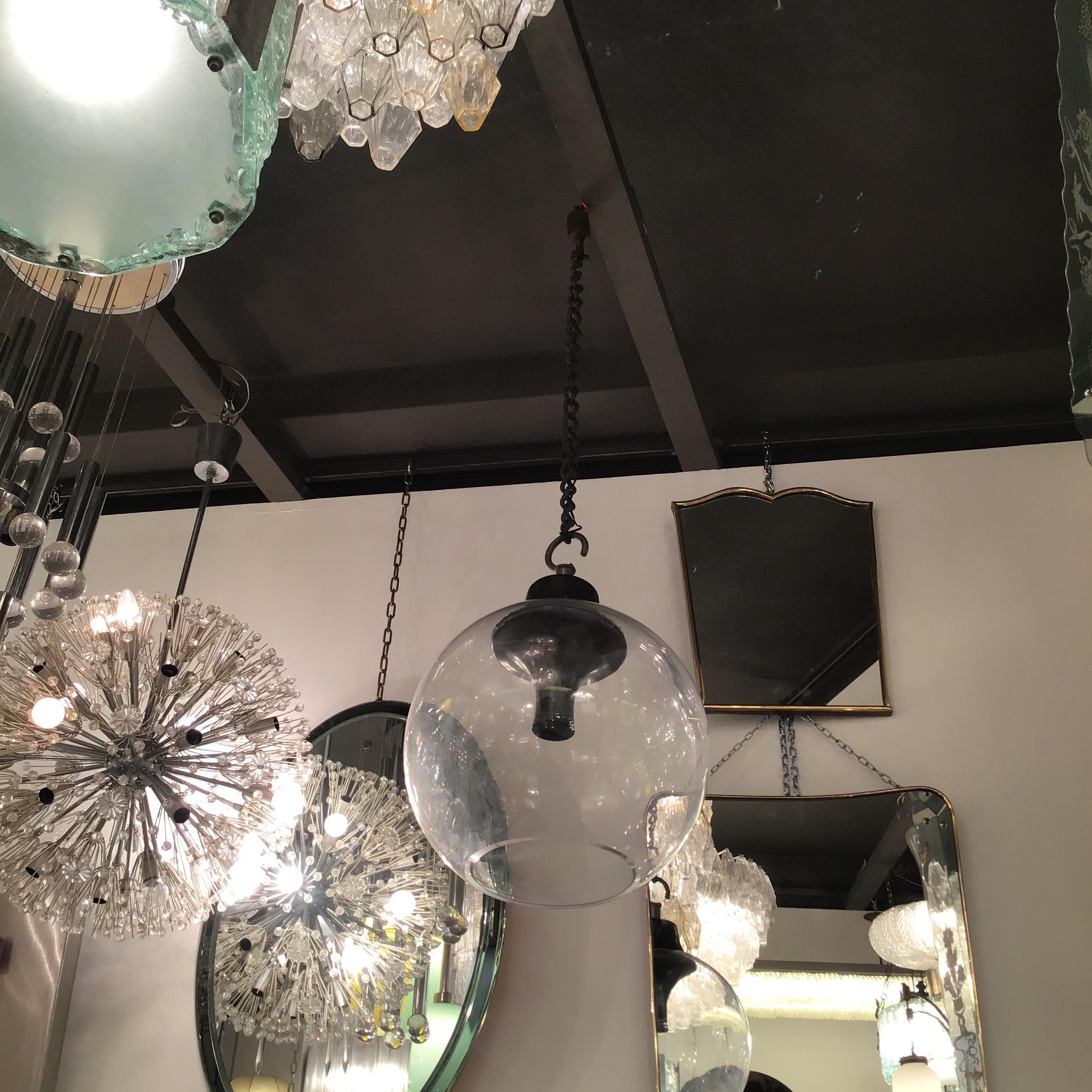 Azucena Luigi Caccia Dominioni LS10 Lampadario Vetro Ottone 1960 in vendita 10