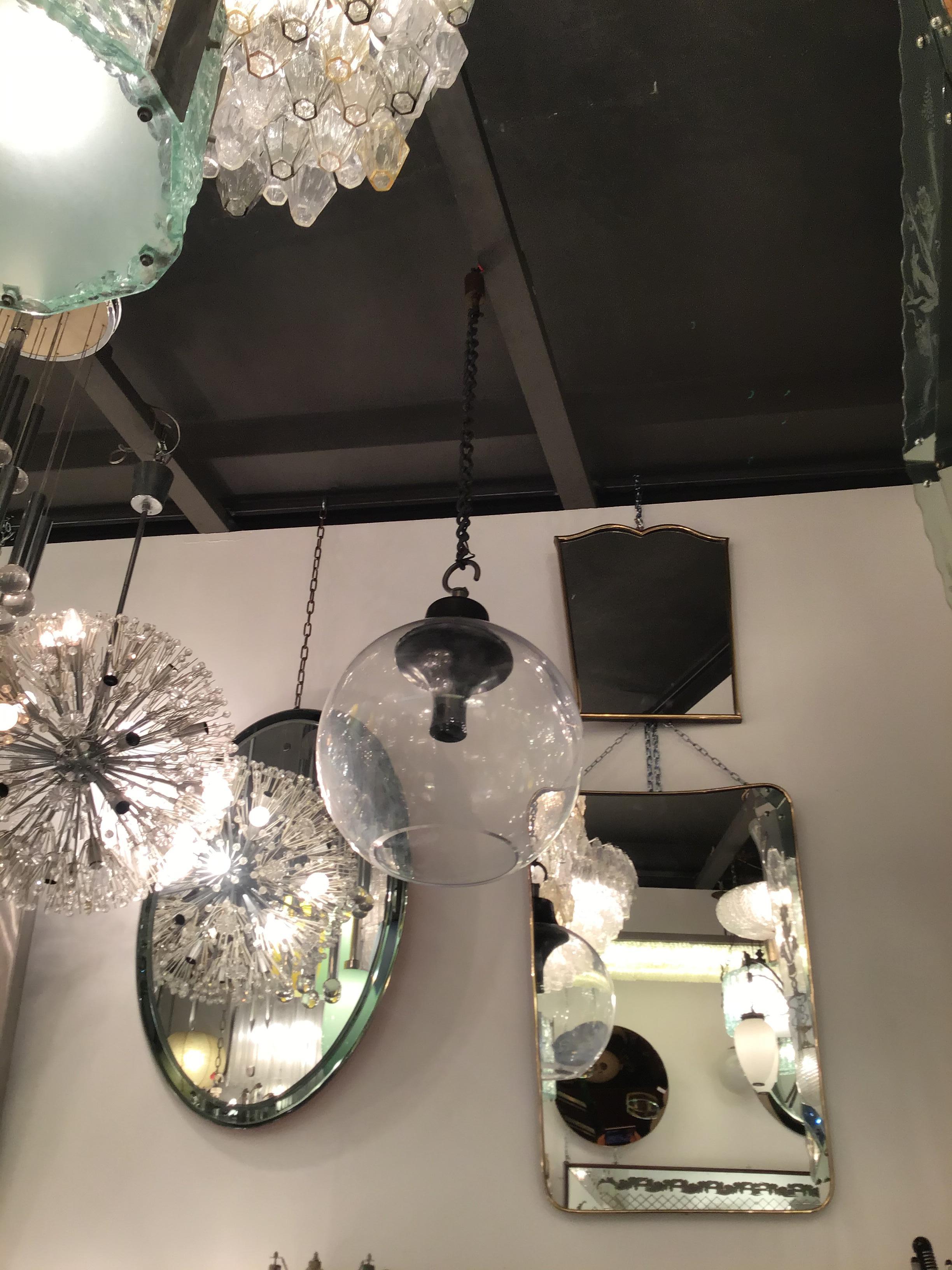 Azucena Luigi Caccia Dominioni LS10 Lampadario Vetro Ottone 1960 in vendita 11