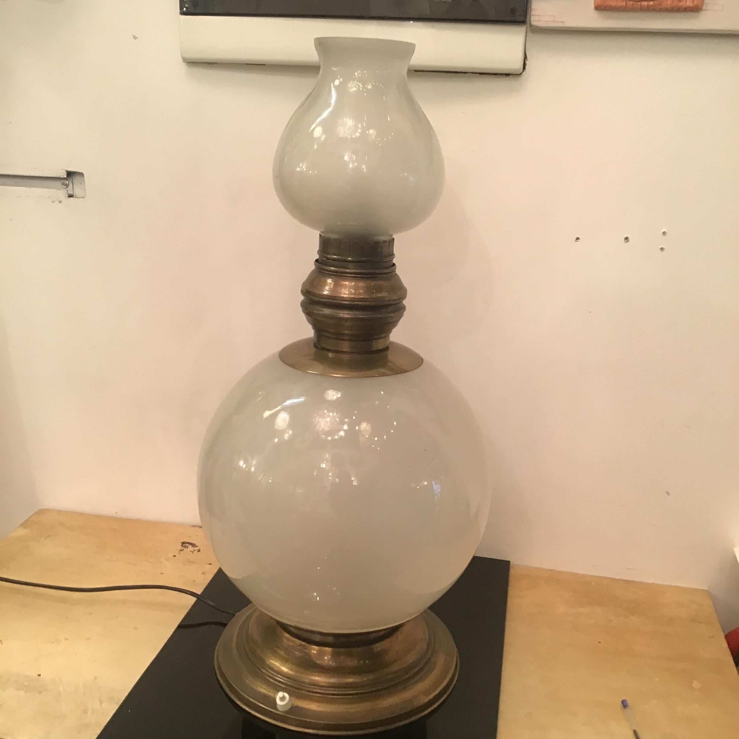 Azucena Luigi Caccia Dominioni Table Lamp Brass Glass, 1950, Italy  For Sale 12