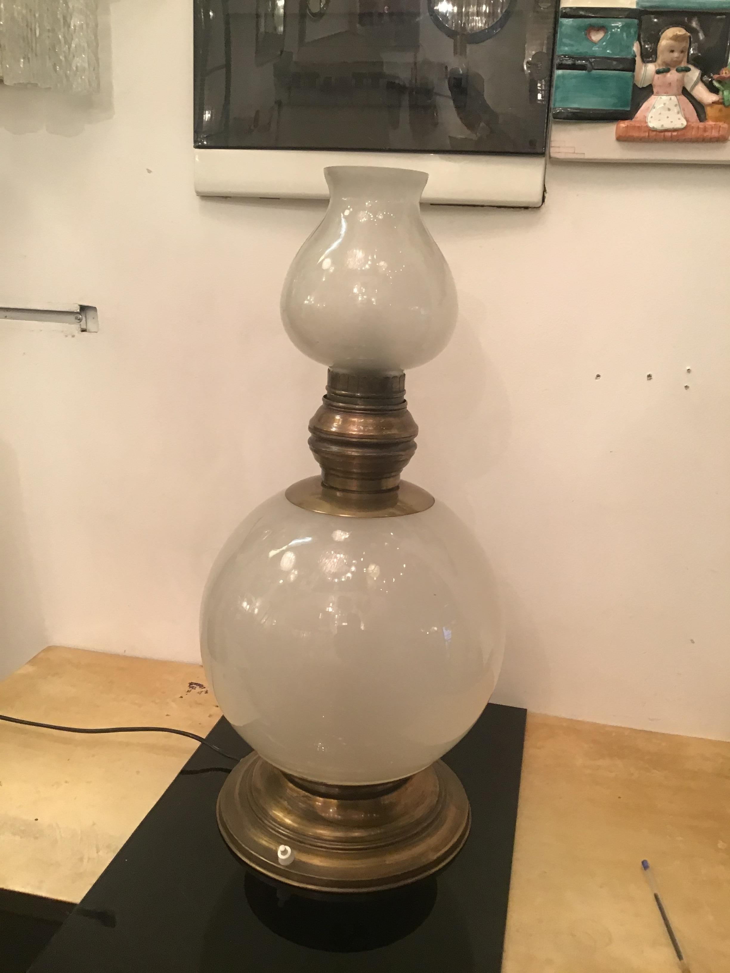 Azucena Luigi Caccia Dominioni Table Lamp Brass Glass, 1950, Italy  For Sale 14