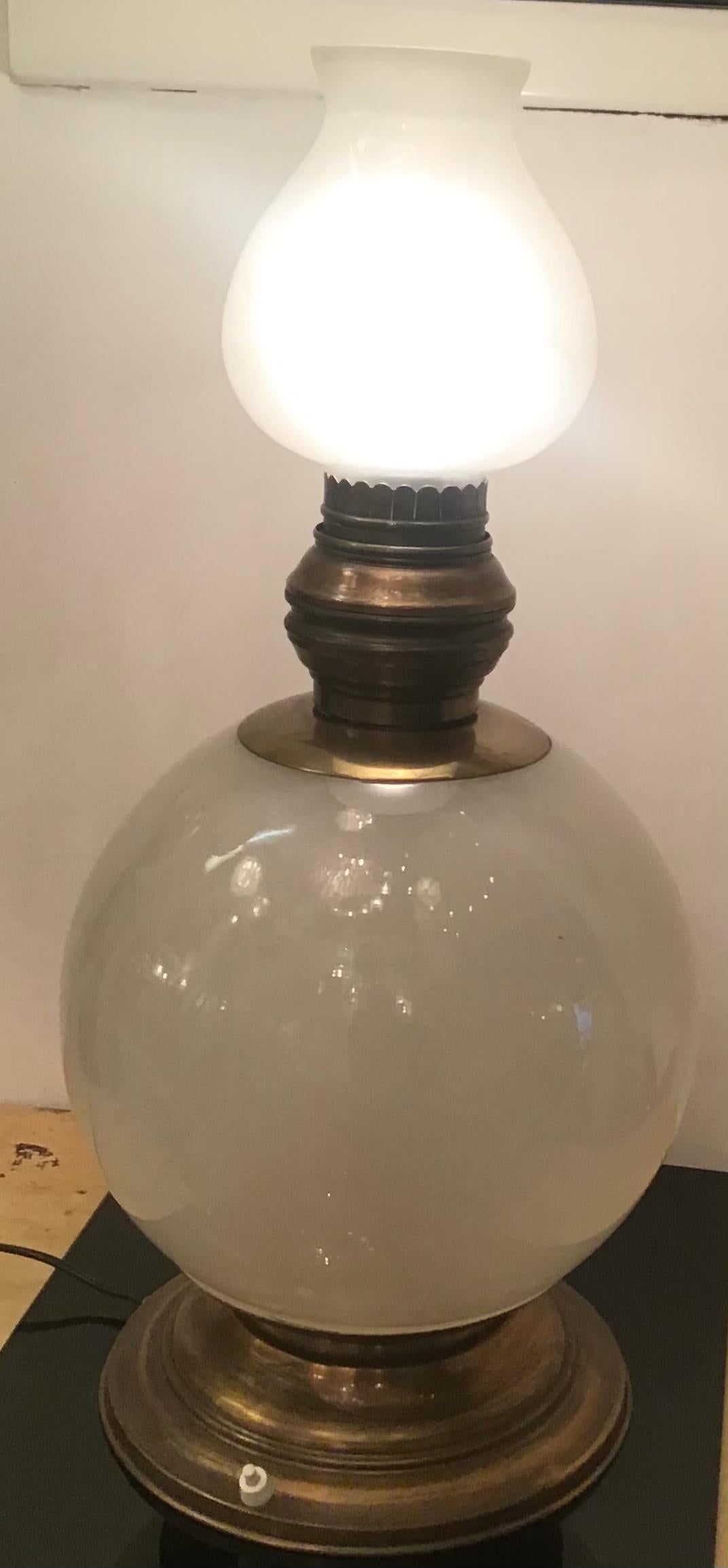 Azucena Luigi Caccia Dominioni Table Lamp Brass Glass, 1950, Italy  In Good Condition For Sale In Milano, IT