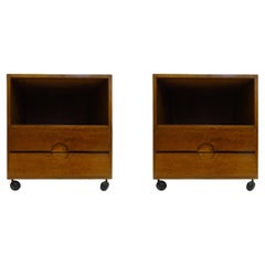 Azucena Pair of Bedside Tables with Two Drawers, Italy 1950s