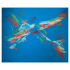 "Azul II", 2004 Acrylic Painting on Canvas by José Manuel Broto