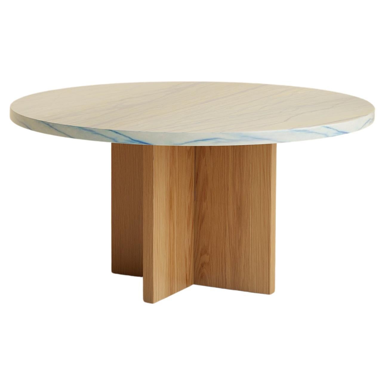 Azul Macaubas Marble Coffee Table, Made in Italy For Sale