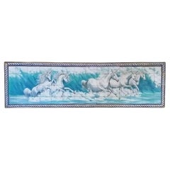 Portuguese Tile Mural - Hand Painted - Indoor/Outdoor Tiles "Unicorns" 