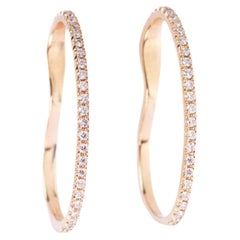 Azura Earrings, 18k Rose Gold with 0.5ct Diamonds