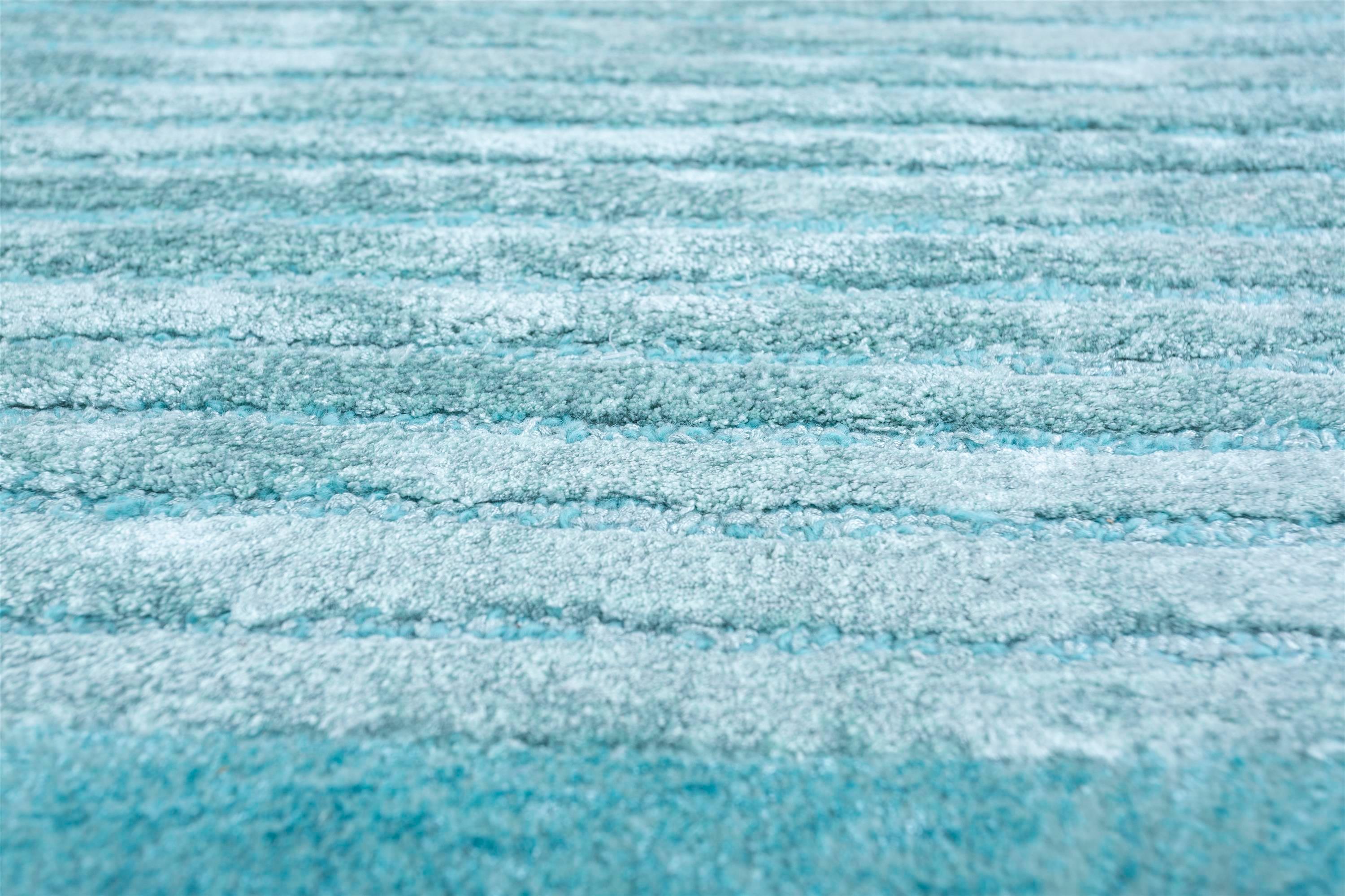 Indiano Tappeto Azure Interplay blu piscina e turchese chiaro 150X210 cm, tessuto a mano in vendita