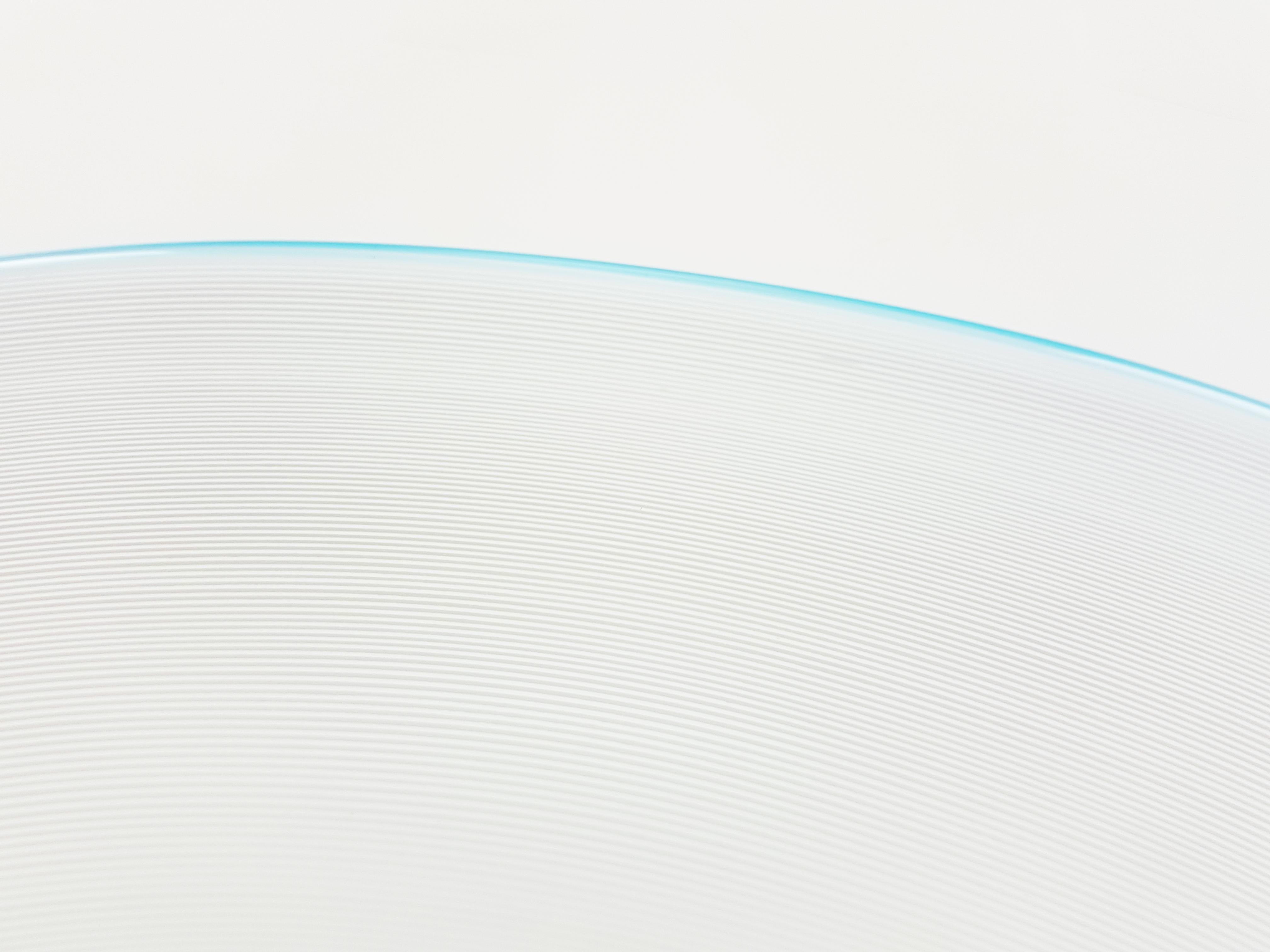 Azure, White & Clear Filigrana Murano Glass Centerpiece Venini Attributed, 1990 6