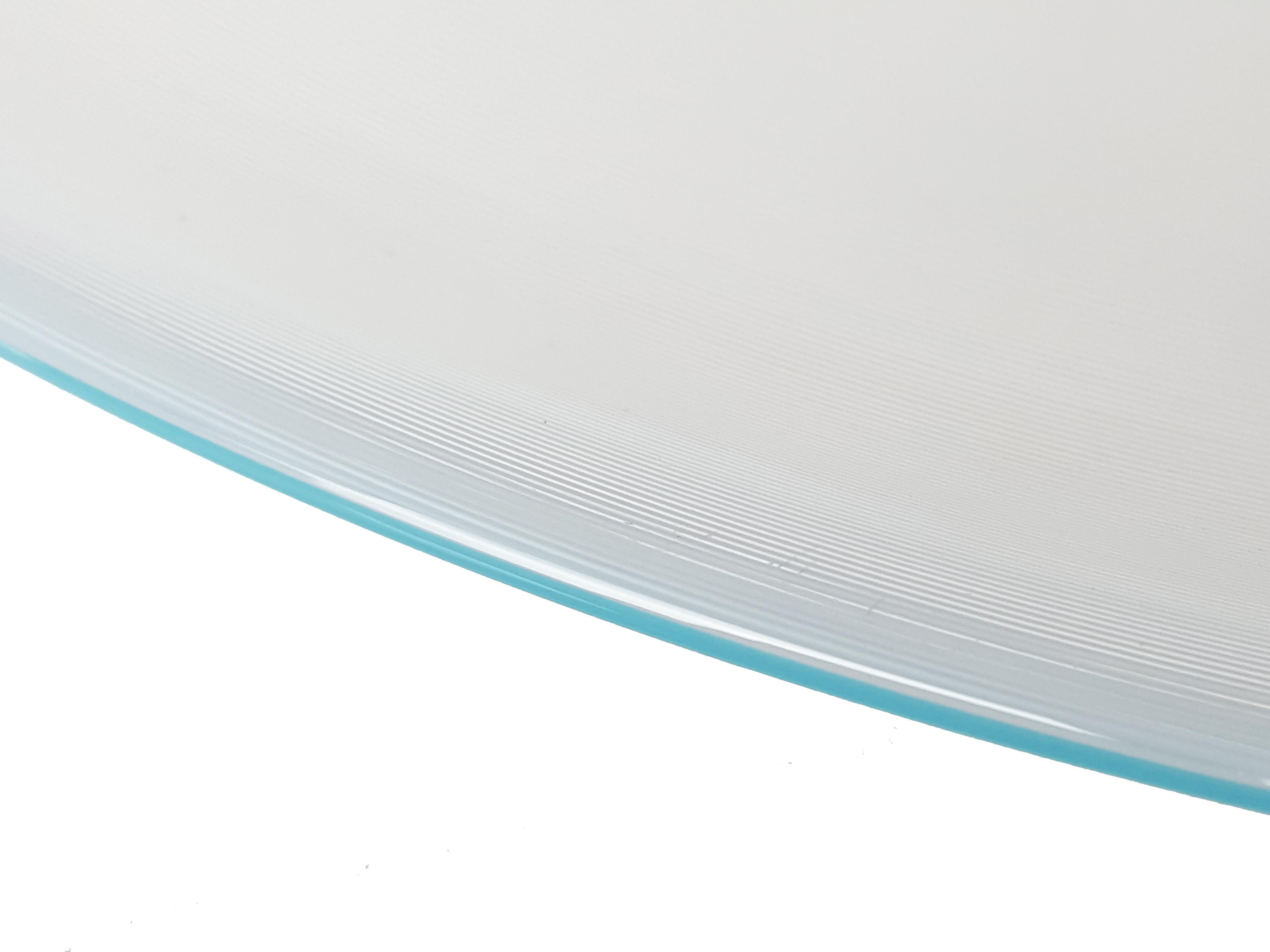 Azure, White & Clear Filigrana Murano Glass Centerpiece Venini Attributed, 1990 7
