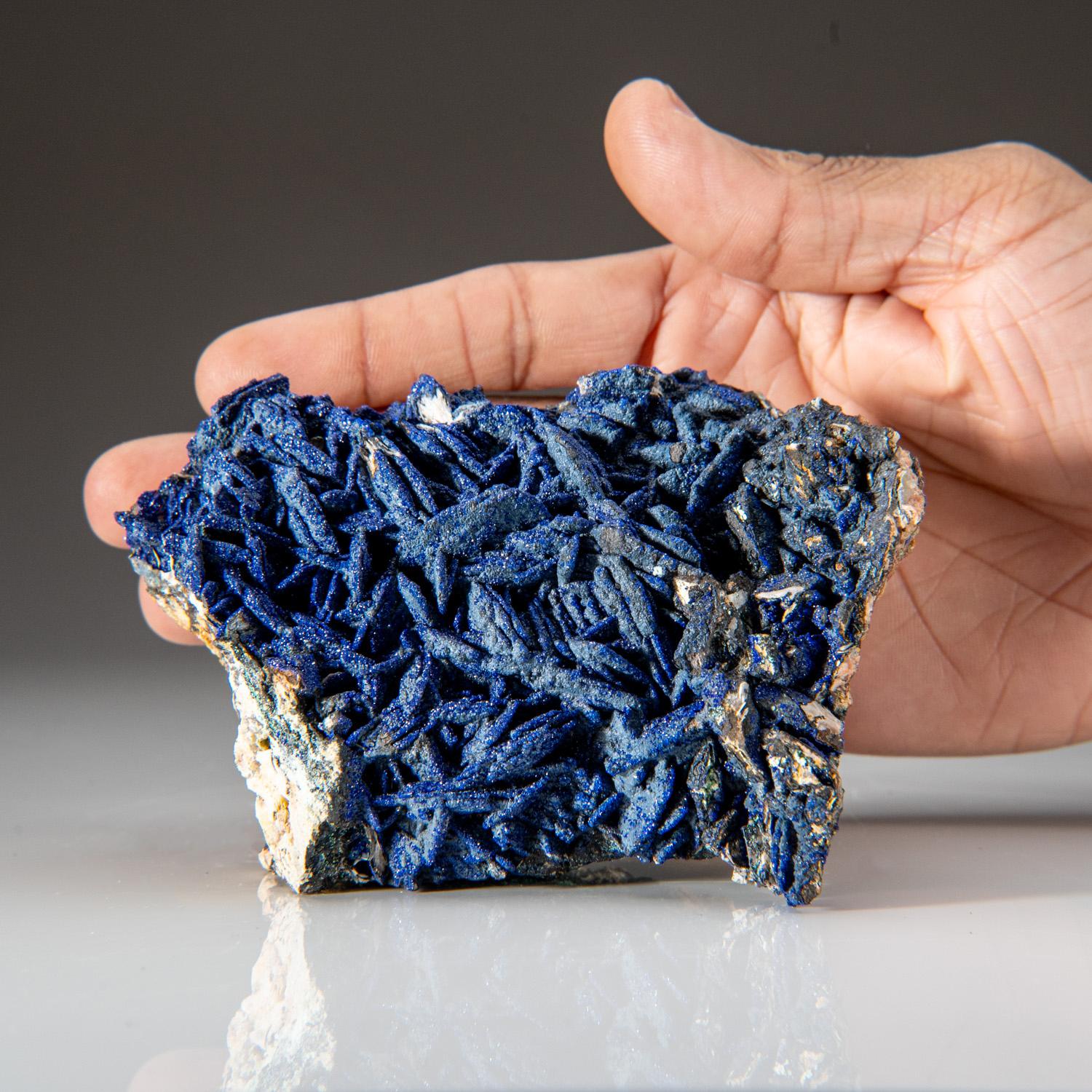 Moroccan Azurite and Malachite from Ahouli Mines, Midelt Province, Morocco For Sale