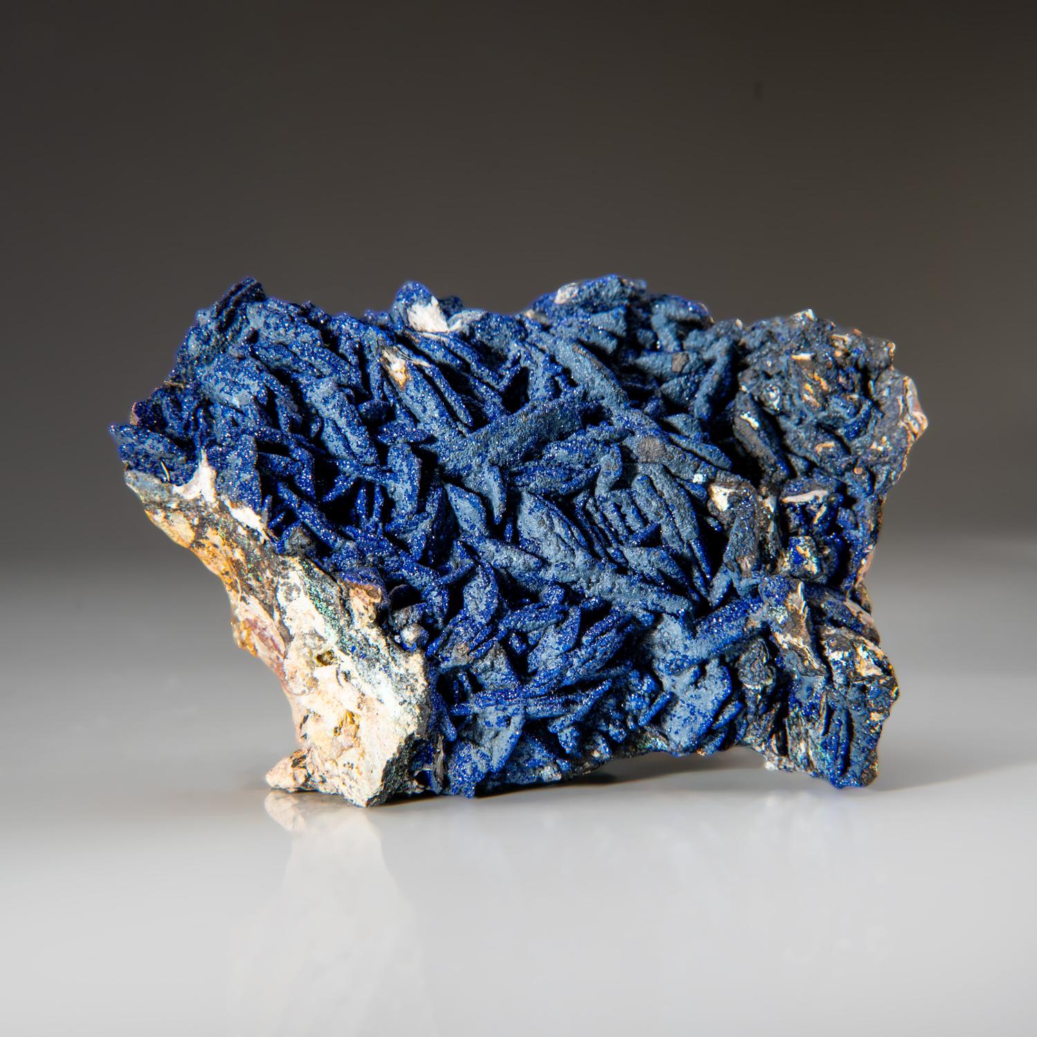 Azurite and Malachite from Ahouli Mines, Midelt Province, Morocco In New Condition For Sale In New York, NY