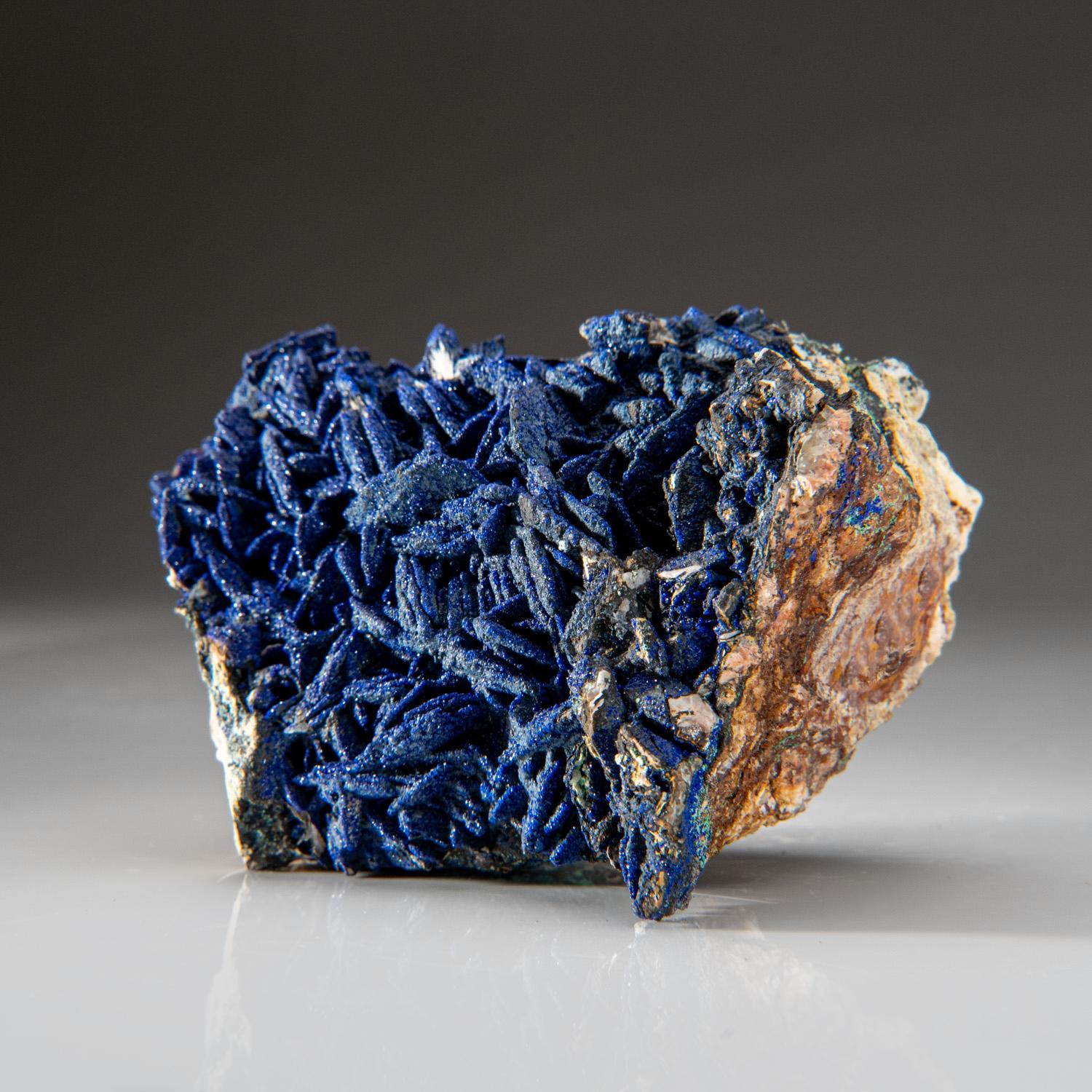 Contemporary Azurite and Malachite from Ahouli Mines, Midelt Province, Morocco For Sale