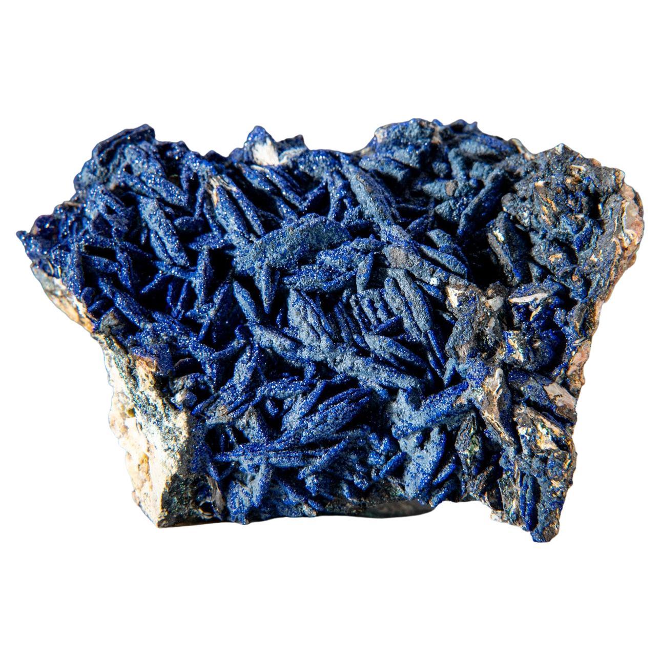 Azurite and Malachite from Ahouli Mines, Midelt Province, Morocco