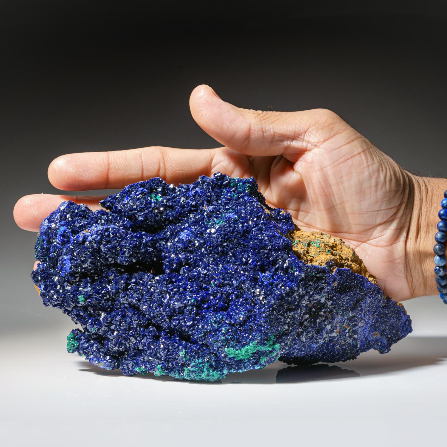 Crystal Azurite and Malachite from Oshikoto, Namibia For Sale