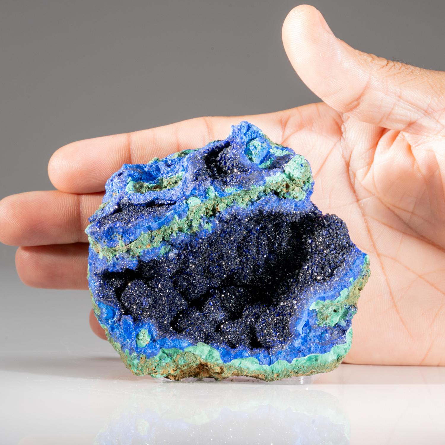 Chinese Azurite and Malachite from Tongshankou Mine, Daye, Huangshi, Hubei, China For Sale