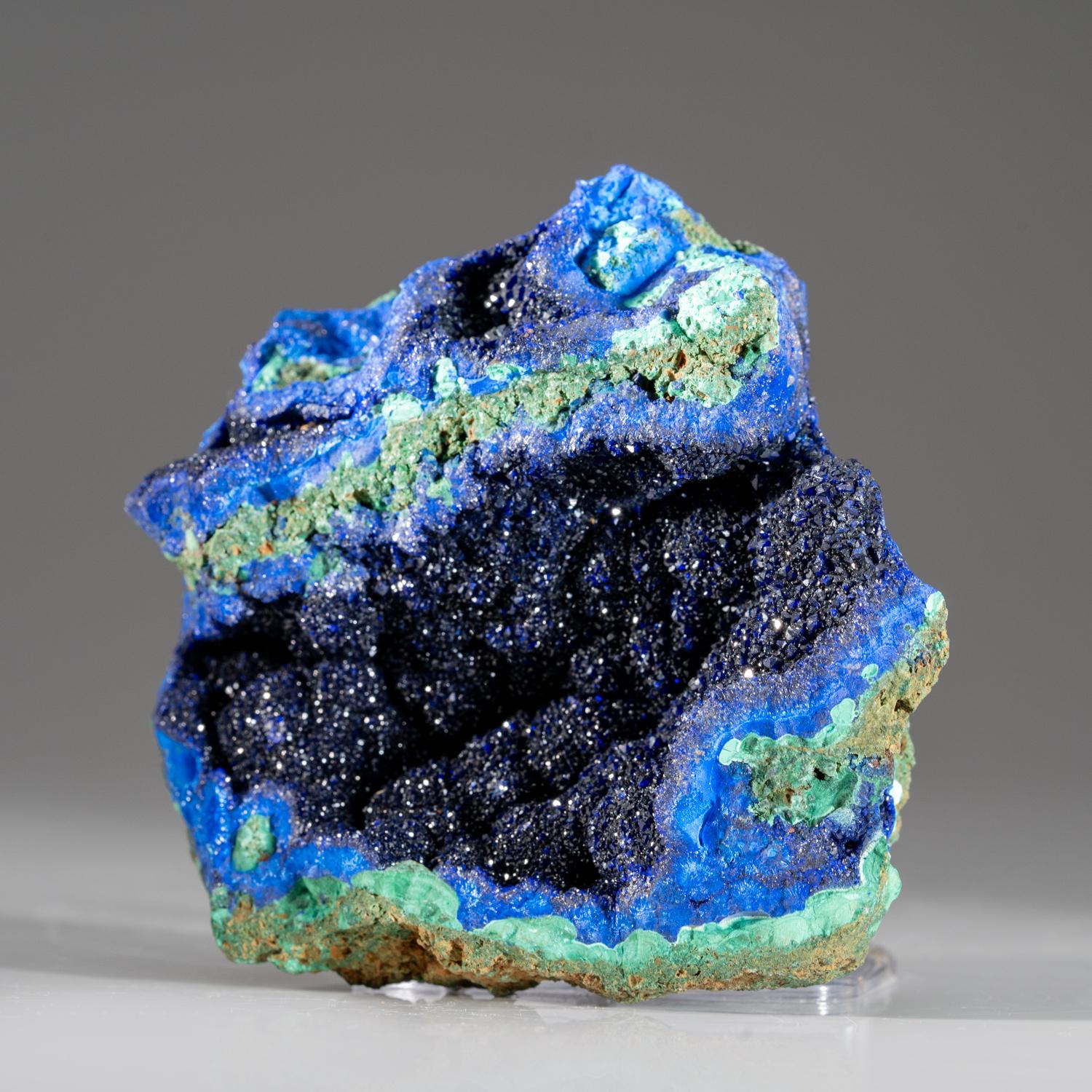 Contemporary Azurite and Malachite from Tongshankou Mine, Daye, Huangshi, Hubei, China For Sale