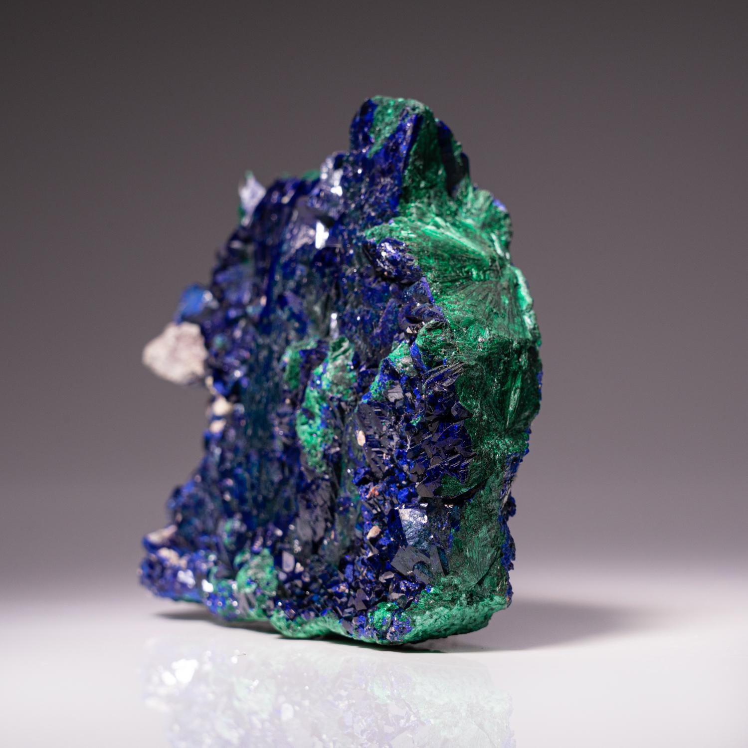 Azurite and Malachite from Tsumeb Mine, Otavi-Bergland District, Oshikoto, Namib In New Condition For Sale In New York, NY