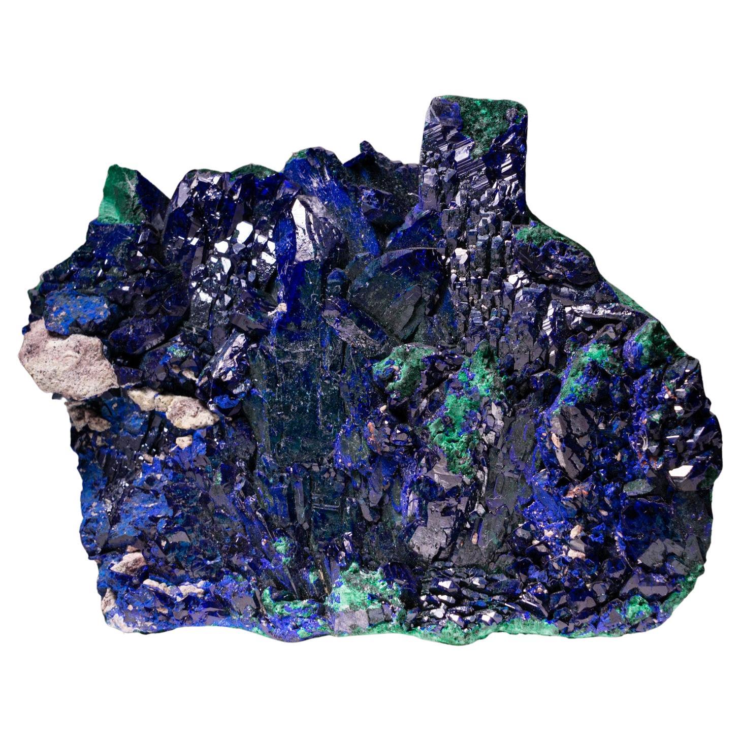 Azurite and Malachite from Tsumeb Mine, Otavi-Bergland District, Oshikoto, Namib For Sale