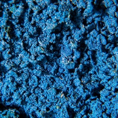 Azurite dalla miniera di Bou Beker, provincia di Errachidia, Marocco