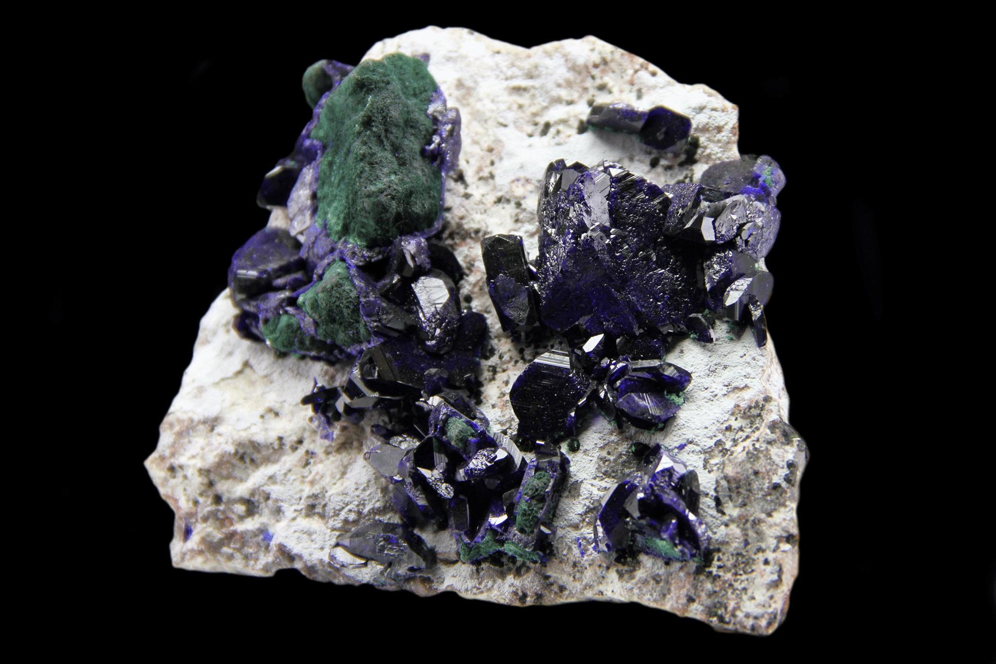 Contemporary Azurite From Milpillas Mine, Cuitaca, Sonora, Mexico (374.3 grams) For Sale