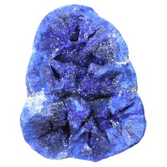 Azurite geode, natural azurite gemstone