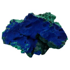 Azurite on Malachite
