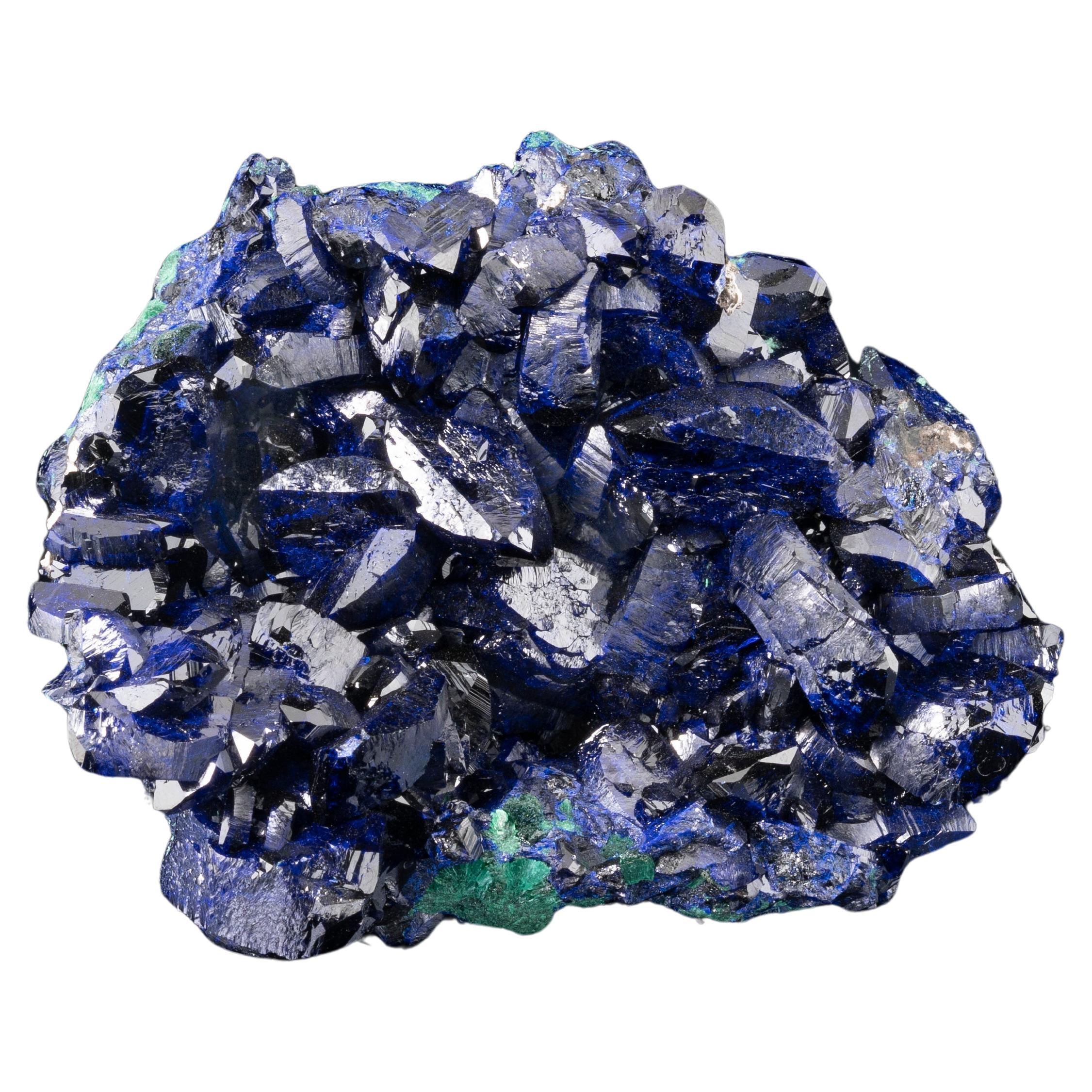Azurite on Malachite From Milpillas Mine, Mexico