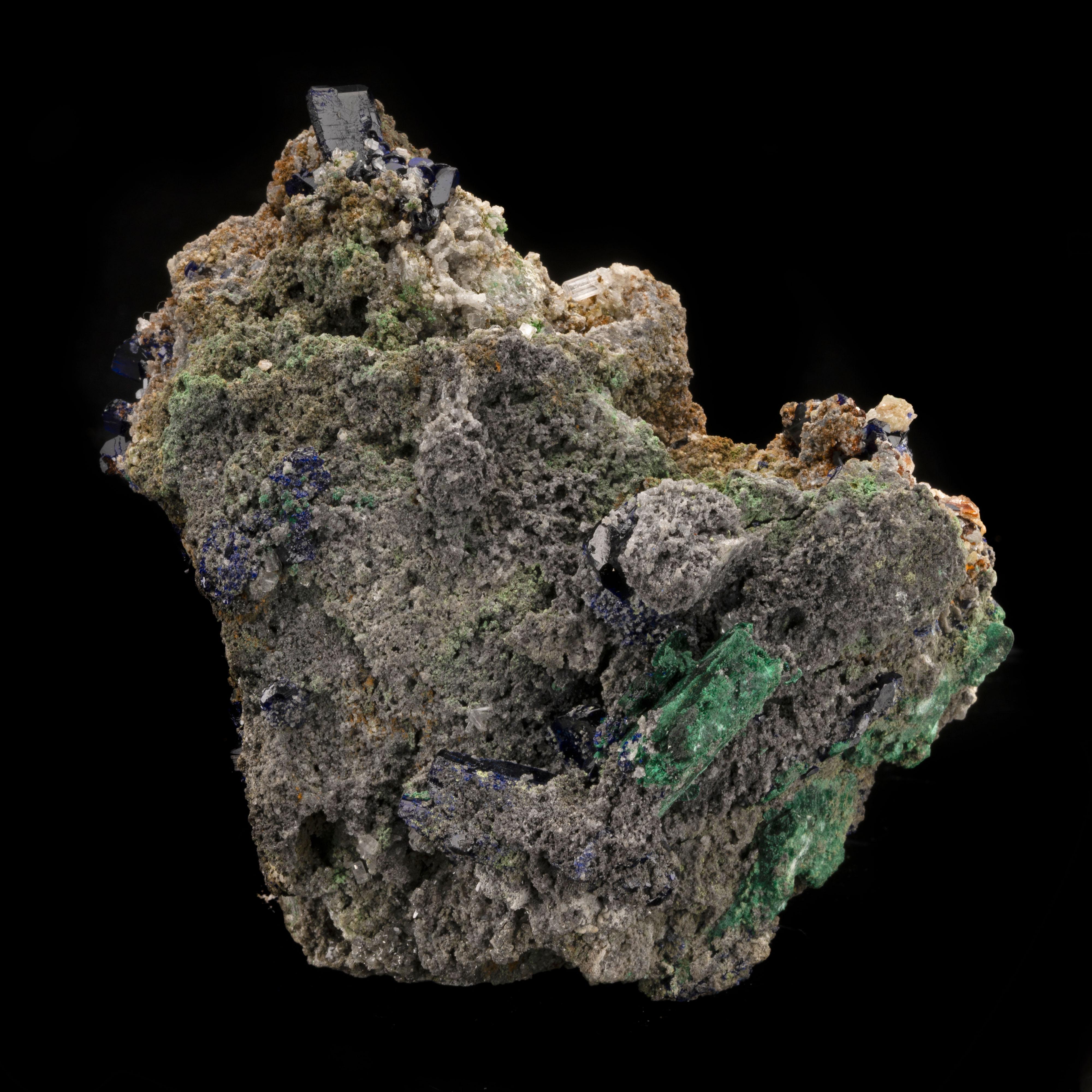 Azurite with Cerussite From Namibia In New Condition For Sale In New York, NY