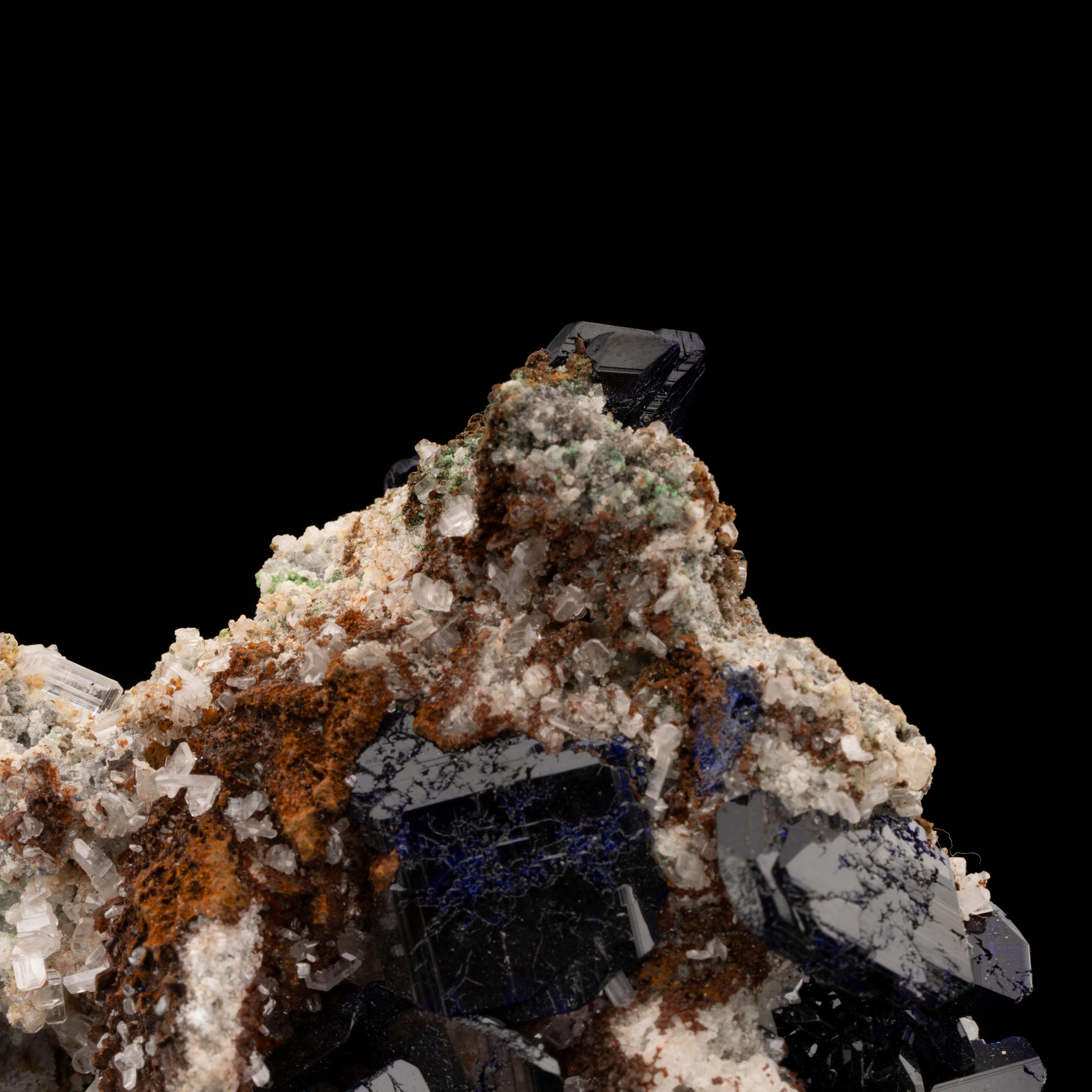 Contemporary Azurite with Cerussite From Namibia For Sale