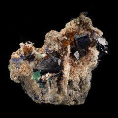Azurite with Cerussite From Namibia