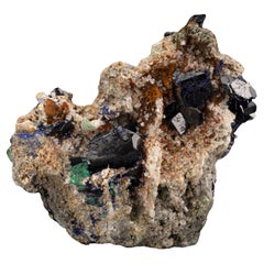 Azurite with Cerussite From Namibia