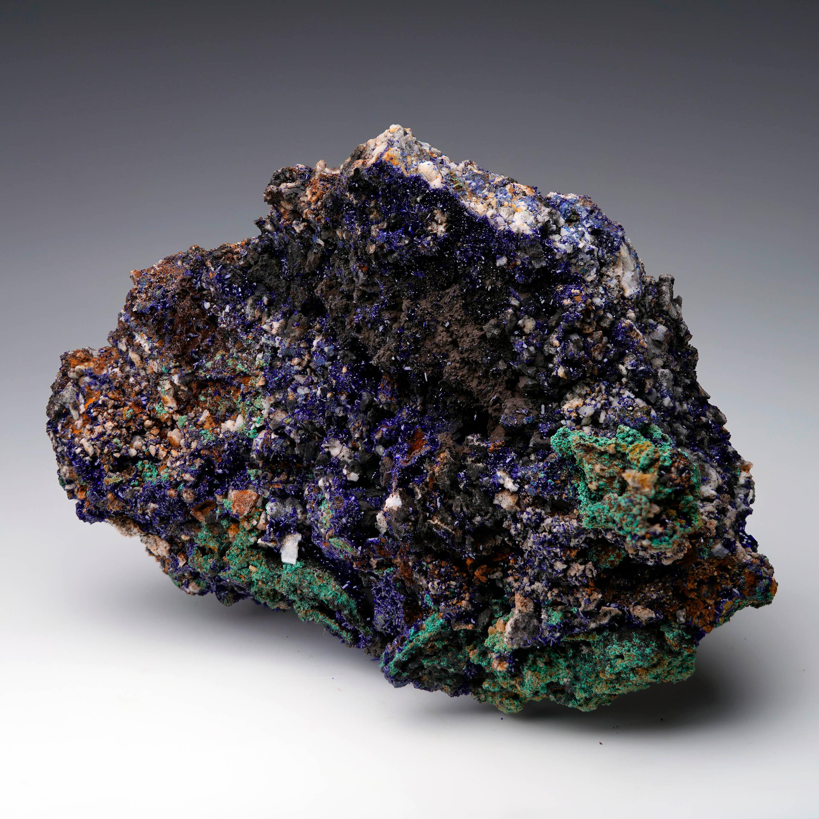 Marocain Azurite Avec Malachite - 1.15 Lb. en vente