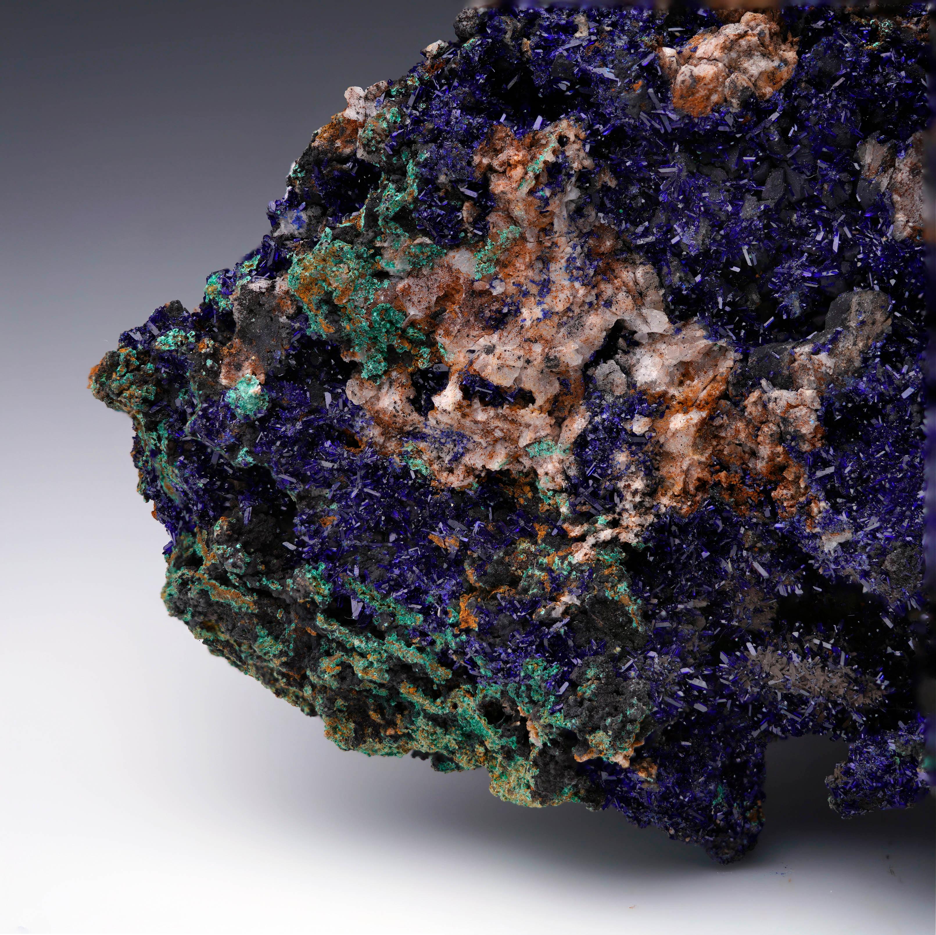 XXIe siècle et contemporain Azurite Avec Malachite - 1.15 Lb. en vente