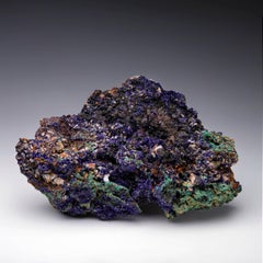 Azurite With Malachite