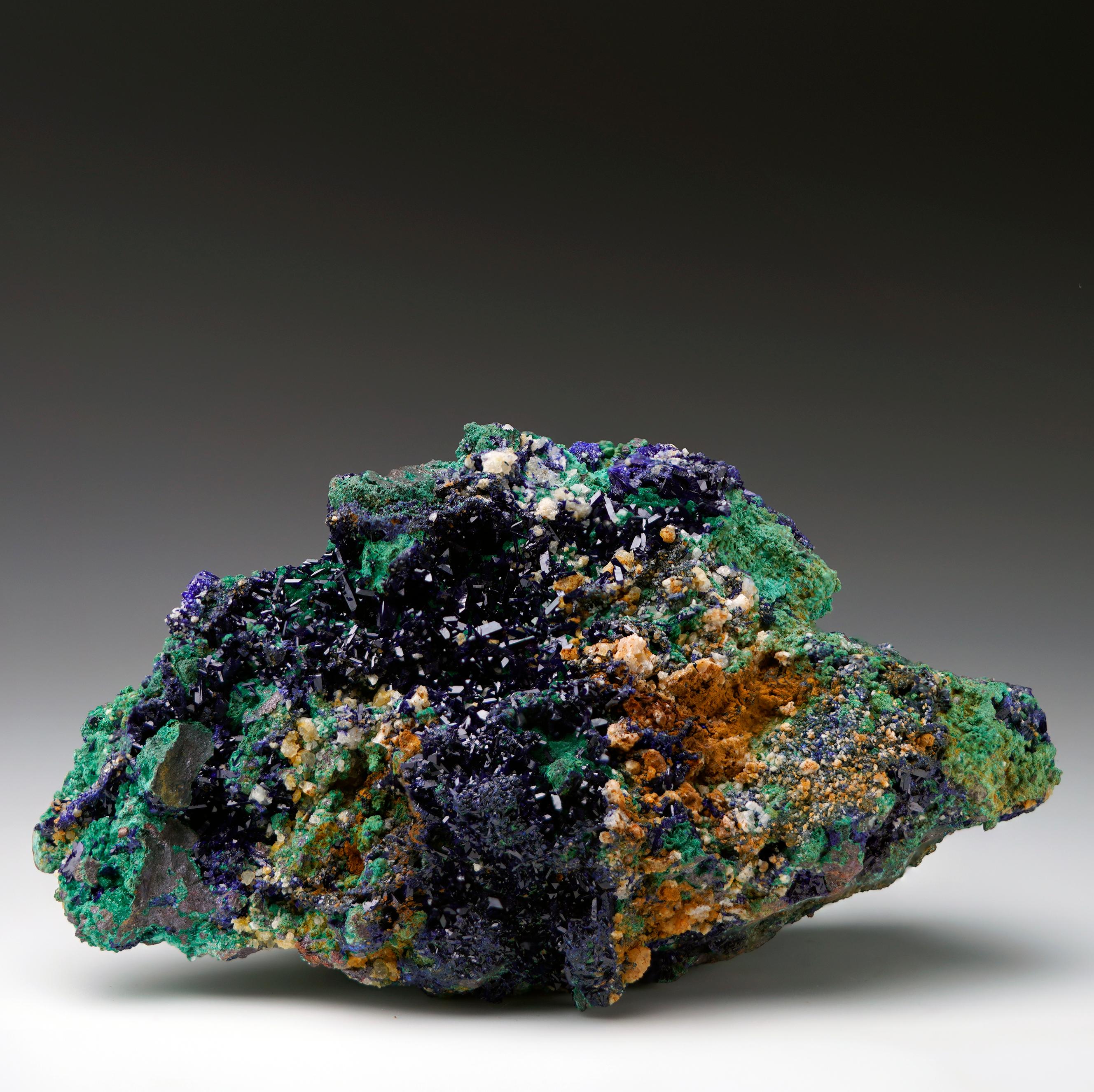 XXIe siècle et contemporain Azurite avec Malachite - 430 Grammes en vente