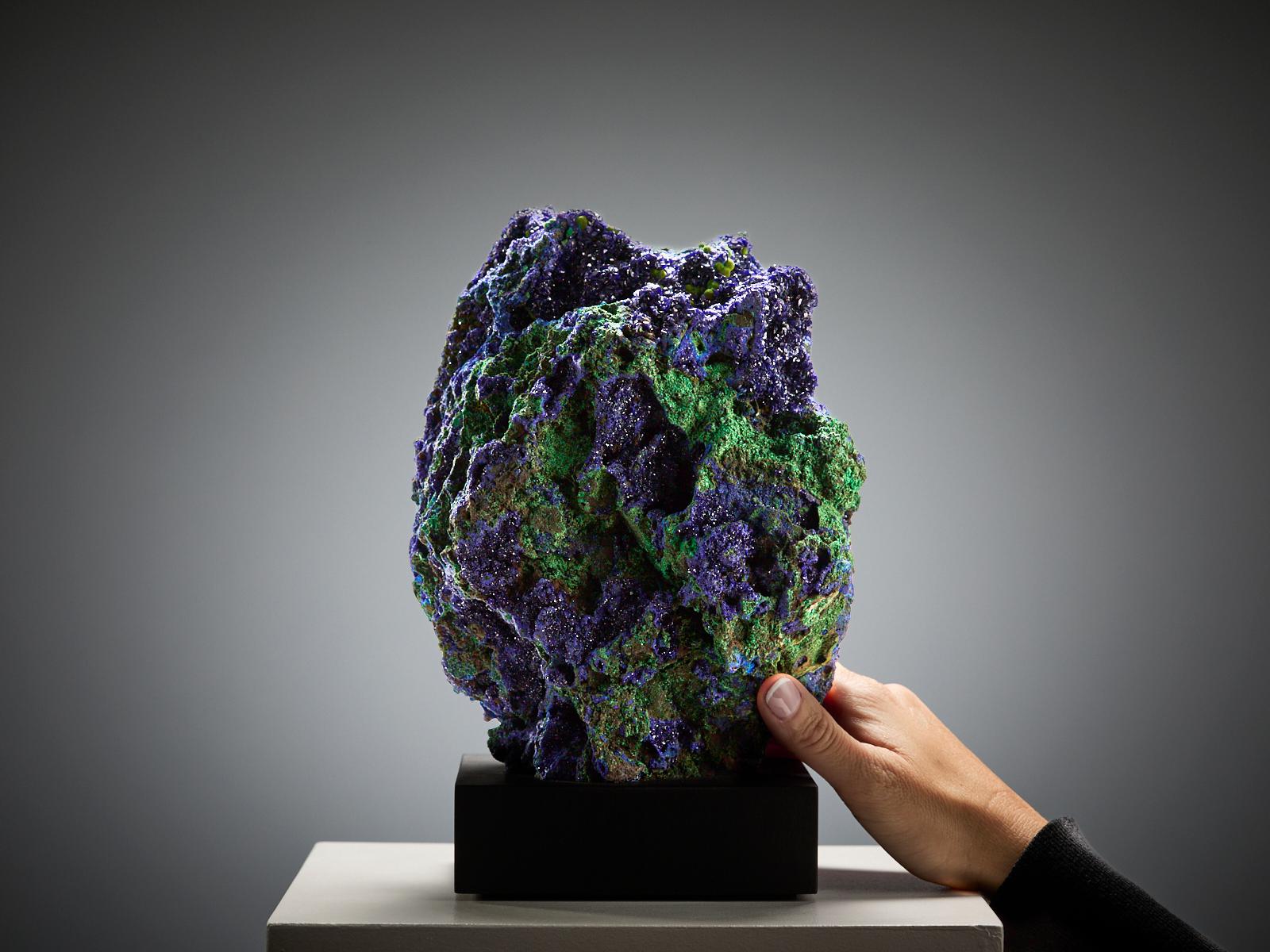 Cristal Azurite with Malachite en vente